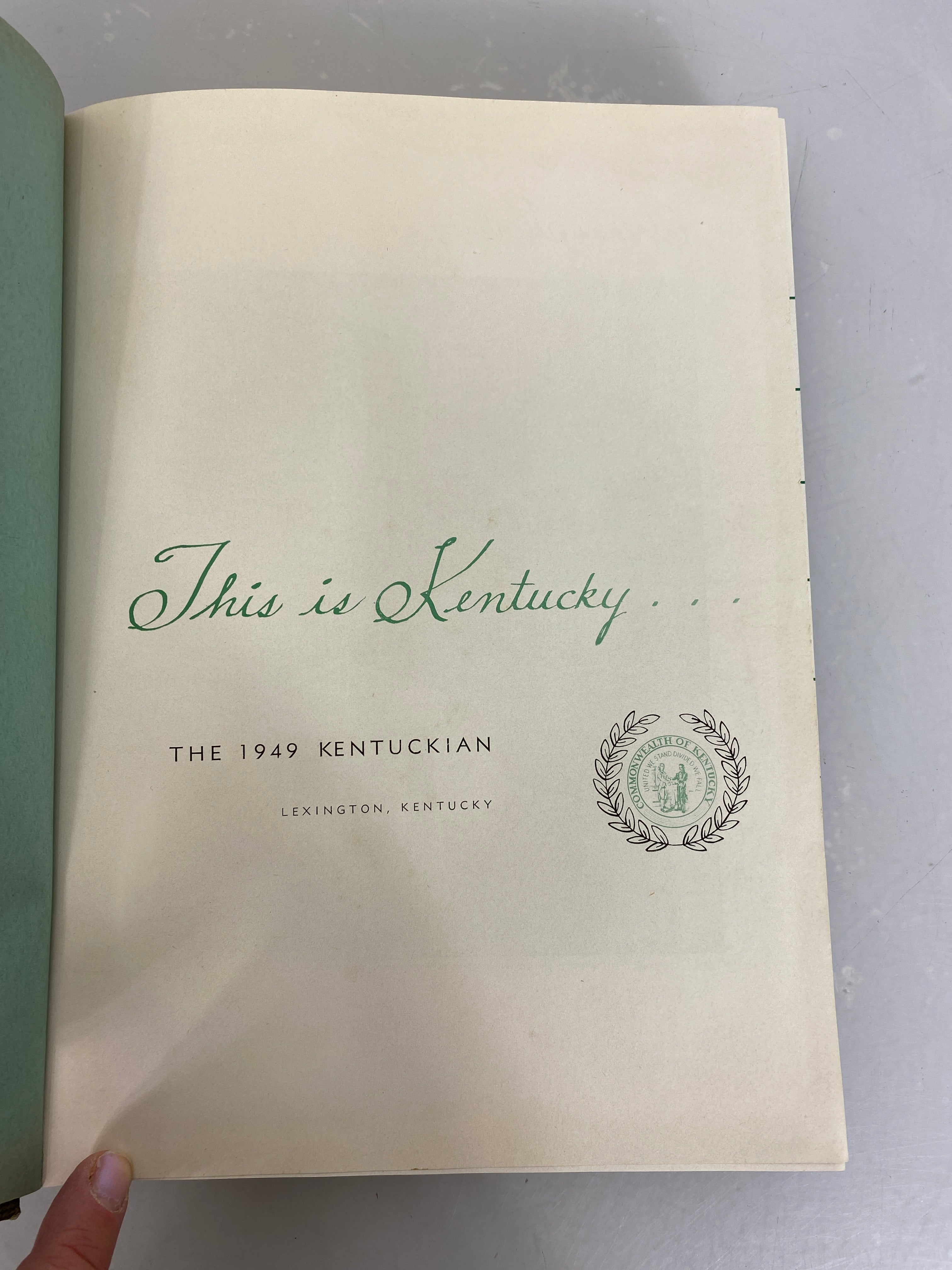 1949  University of Kentucky, "Kentuckian" Lexington Kentucky