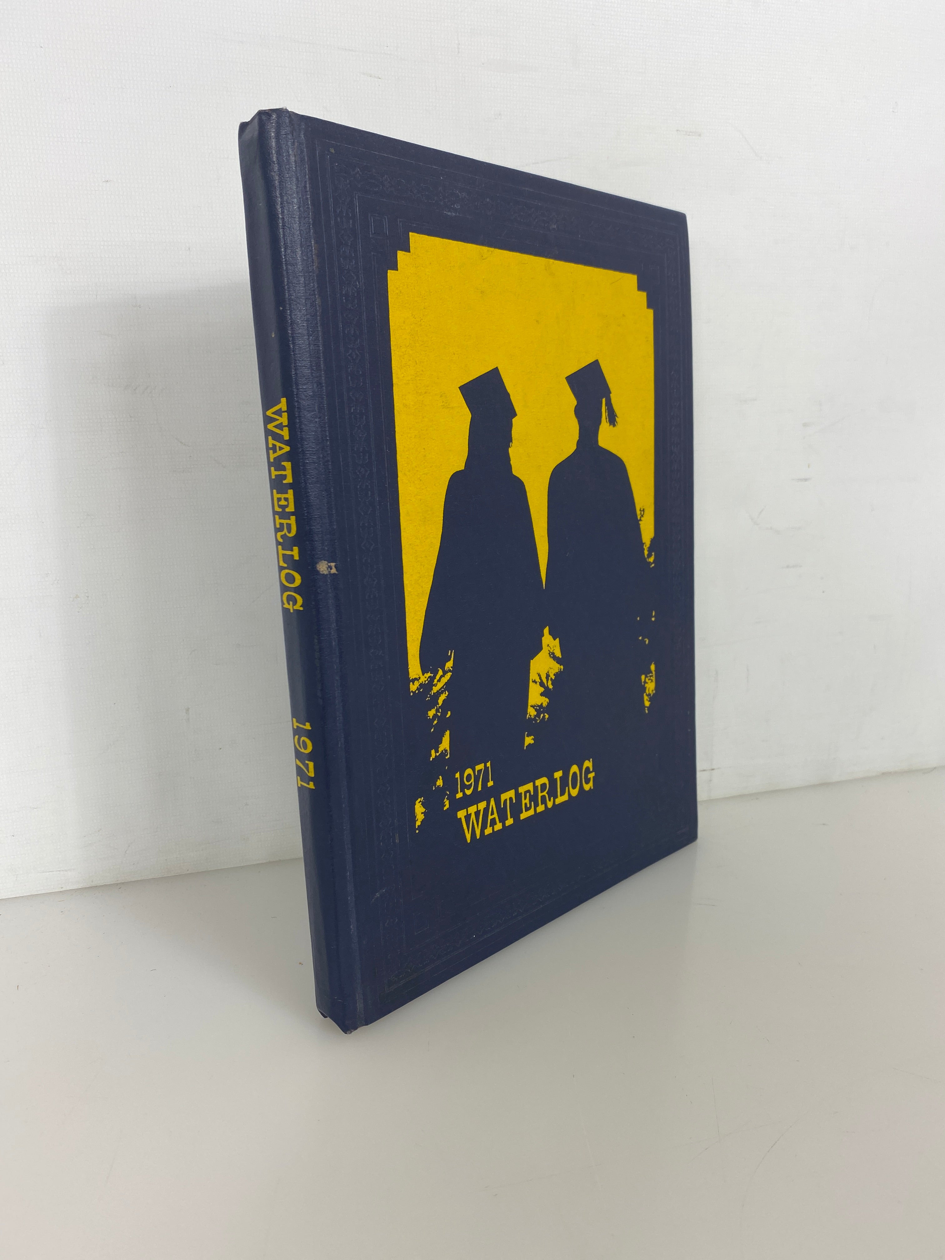 1971 Waterford Township High School "Waterlog" Yearbook Michigan HC