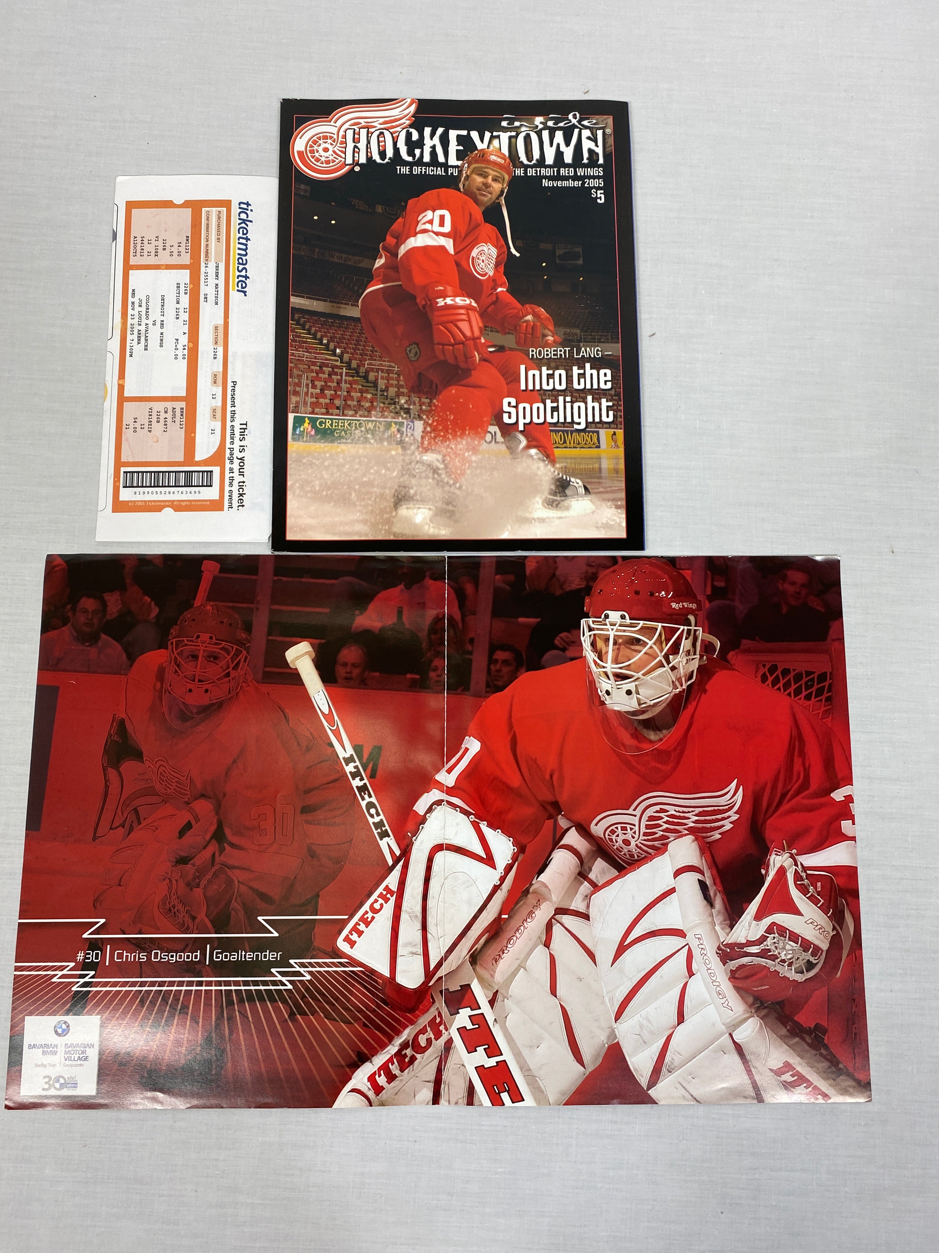 Lot of 5: inside Hockeytown Detroit Red Wings Magazine 2005