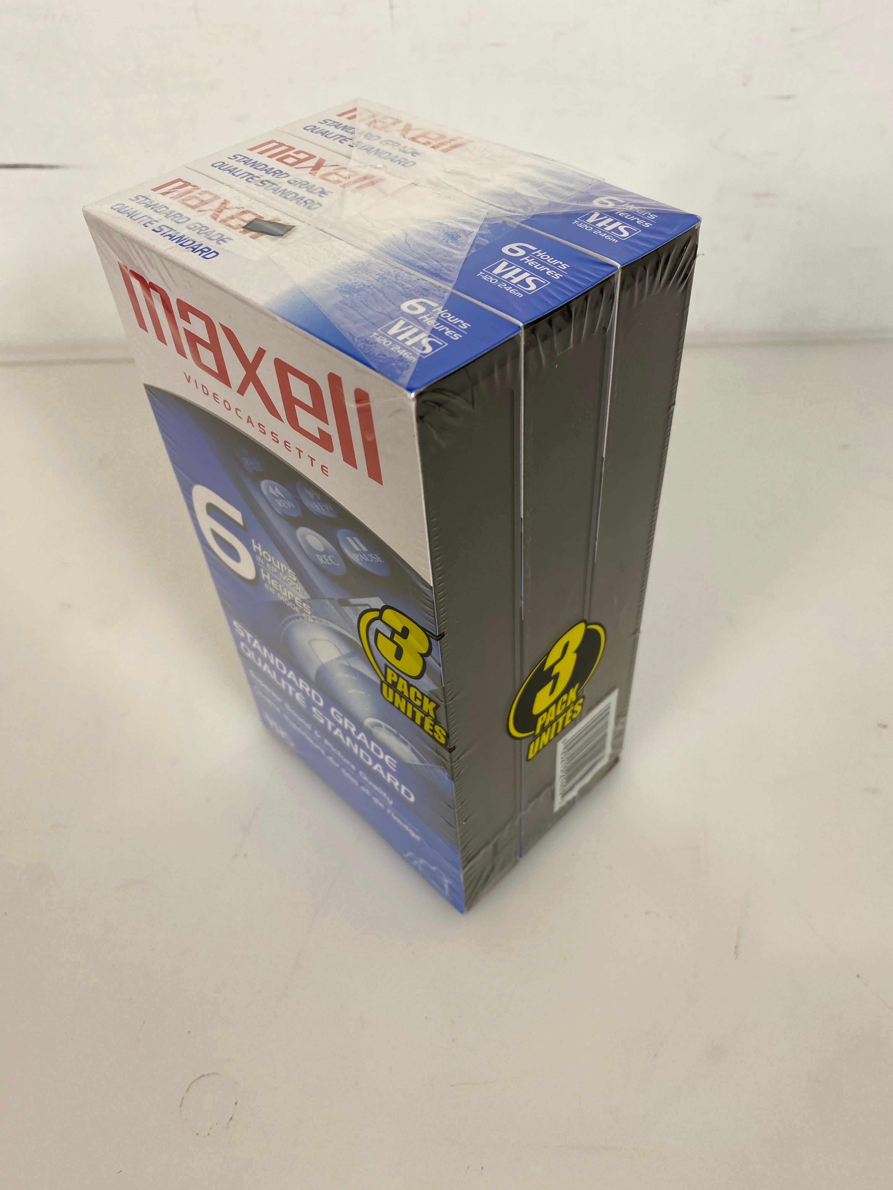 3 Pack Blank Maxell VHS Tapes *New*