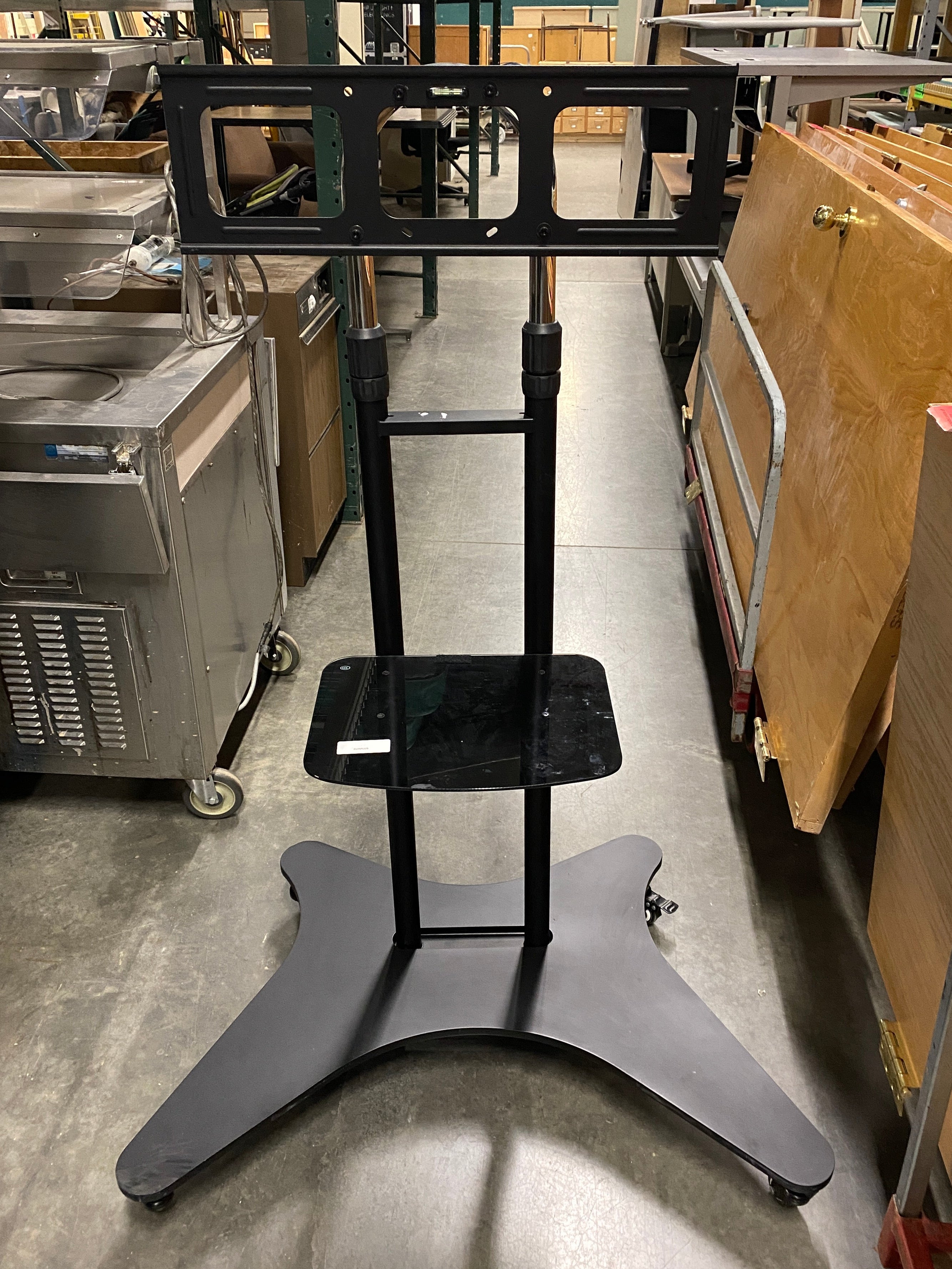 Black Rolling TV Stand/Cart