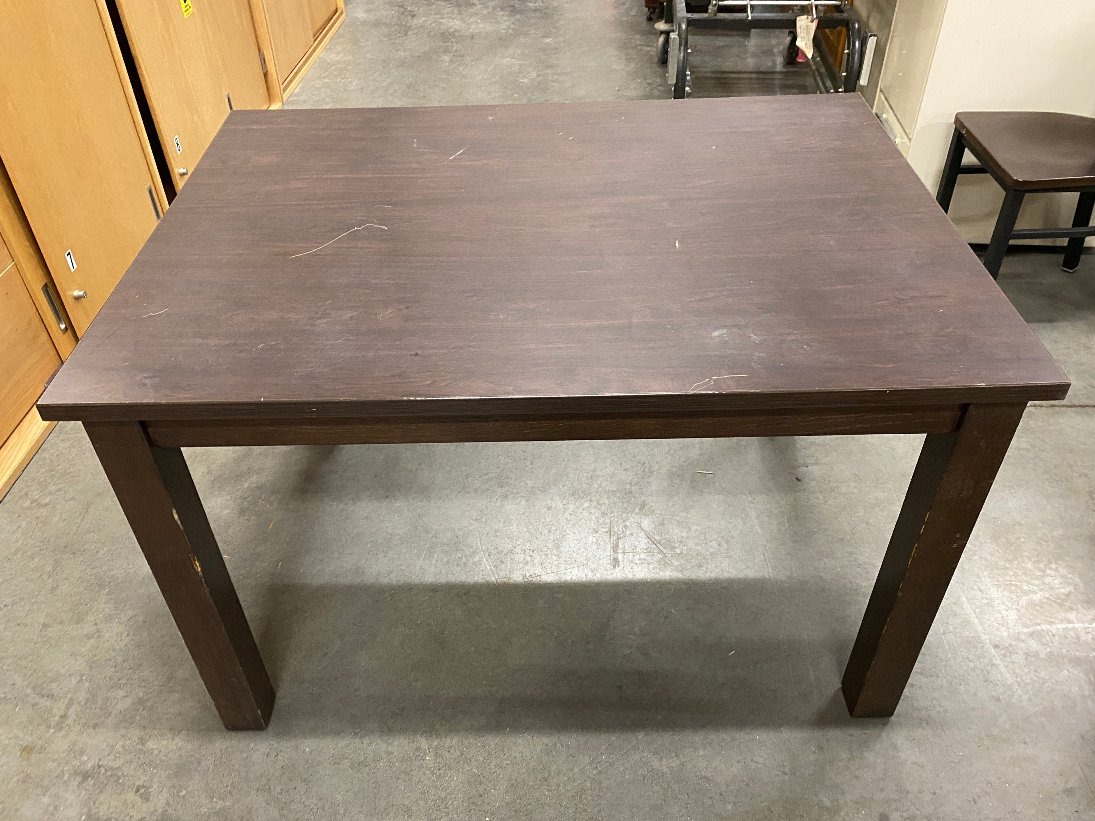 Dark Wooden Laminate Table