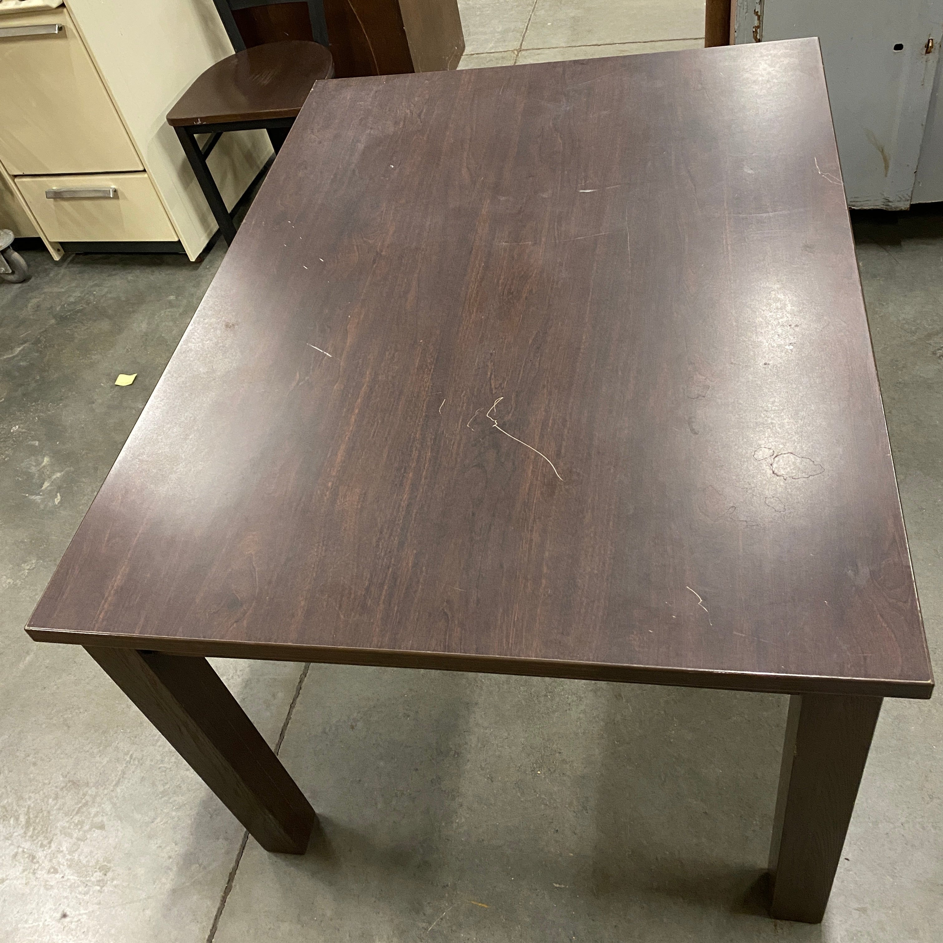 Dark Wooden Laminate Table