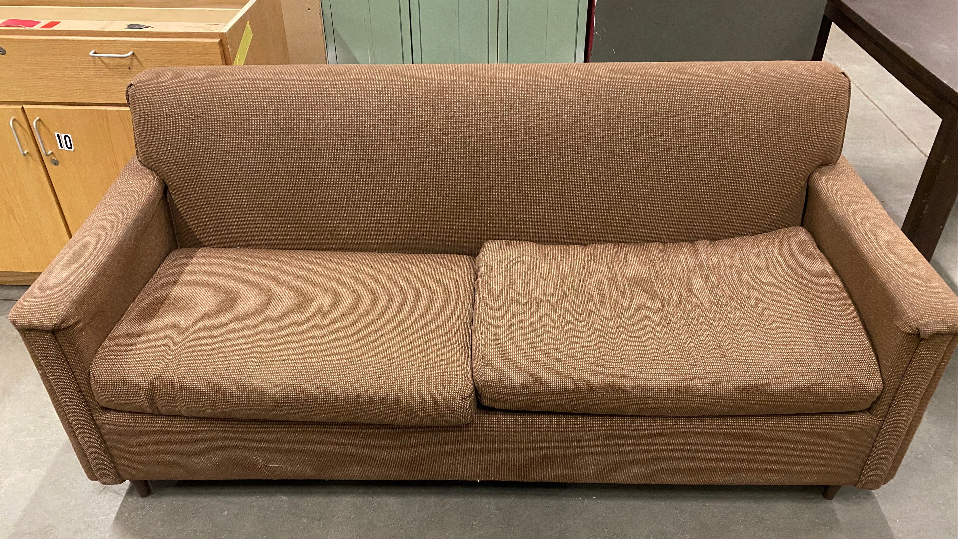 Brown Upholstered Couch