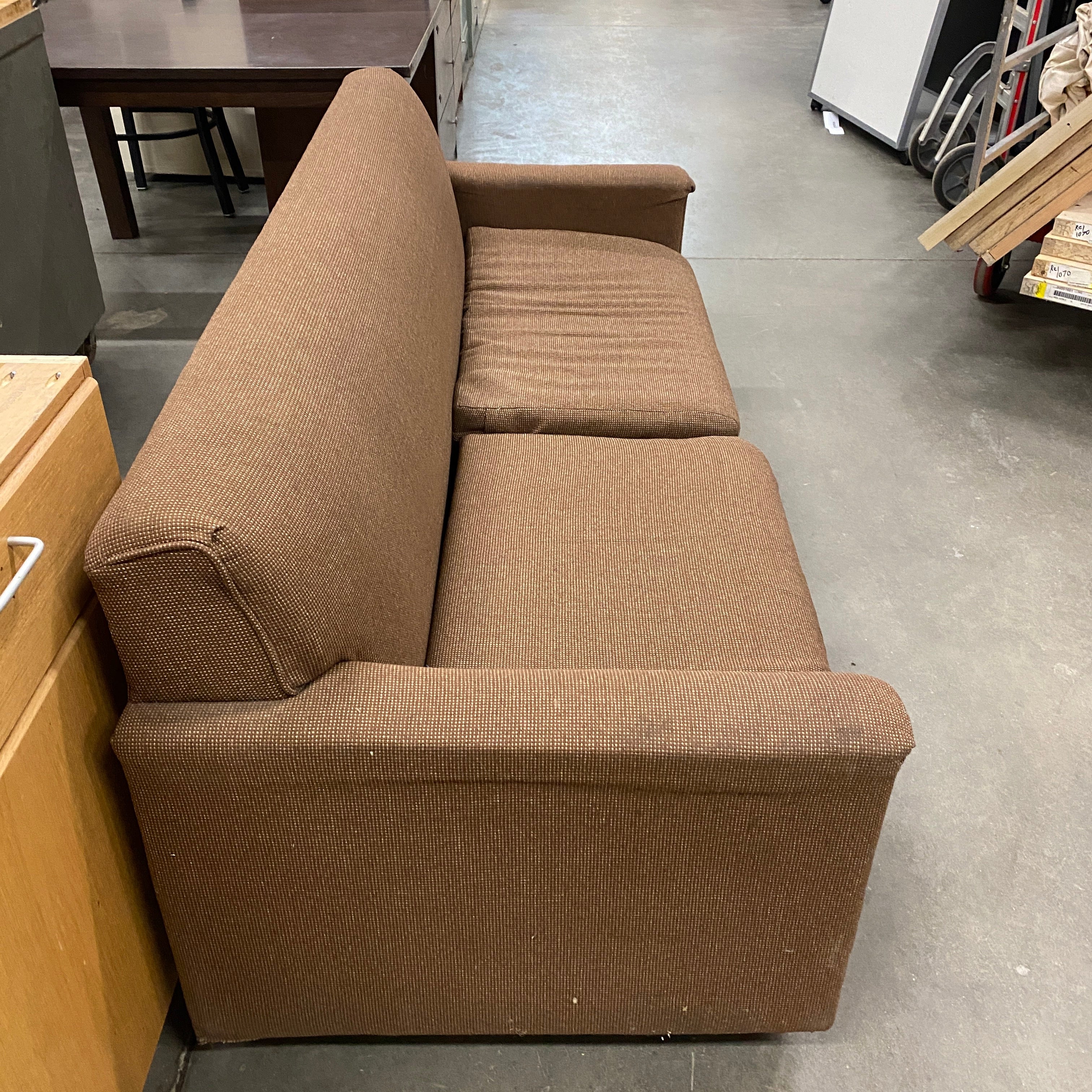 Brown Upholstered Couch