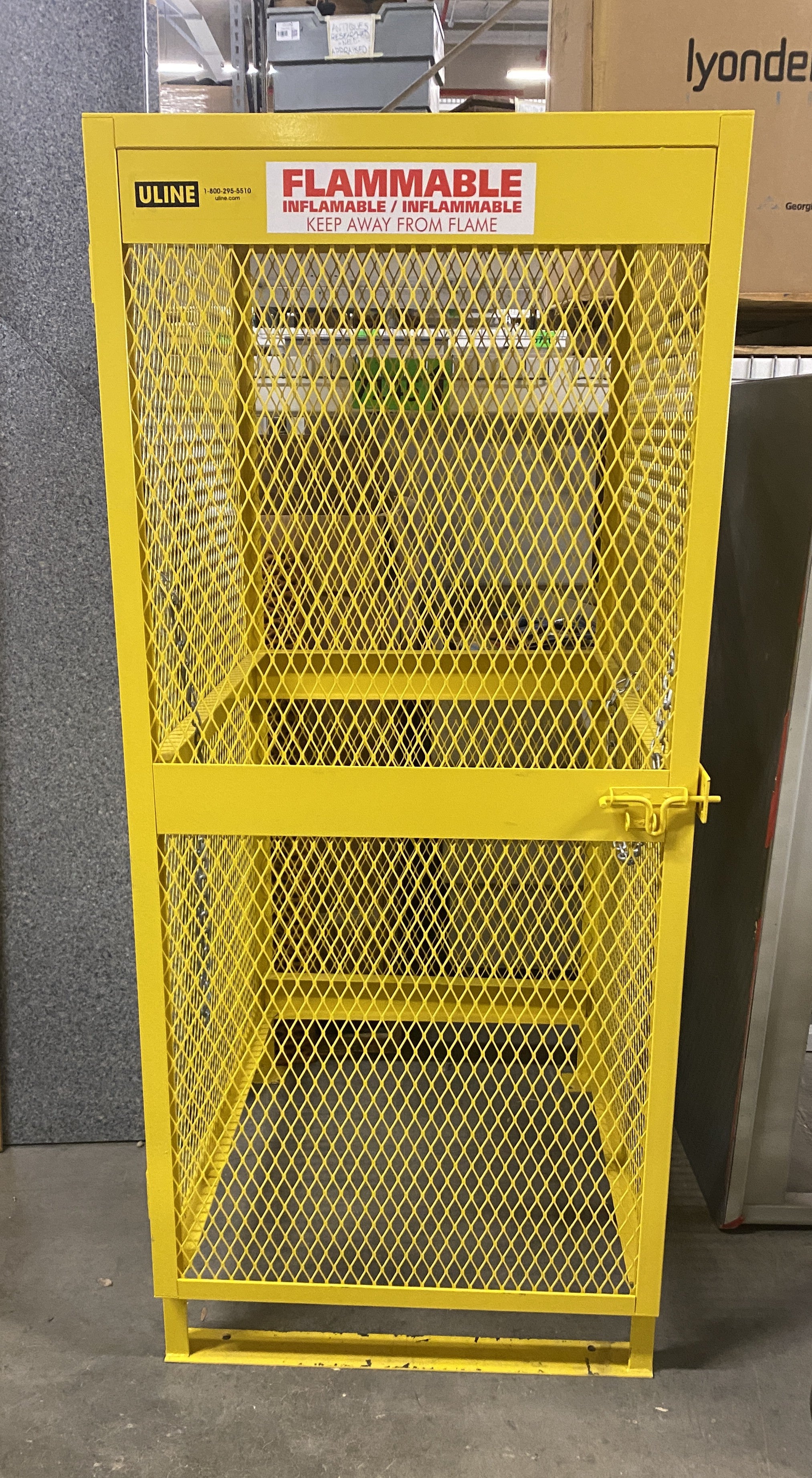 Uline 5-10 Vertical Cylinder Cabinet