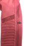 Alo Yoga Bubblegum Pink Ribbed High-Waisted Moto Leggings Women's Size XX-Small