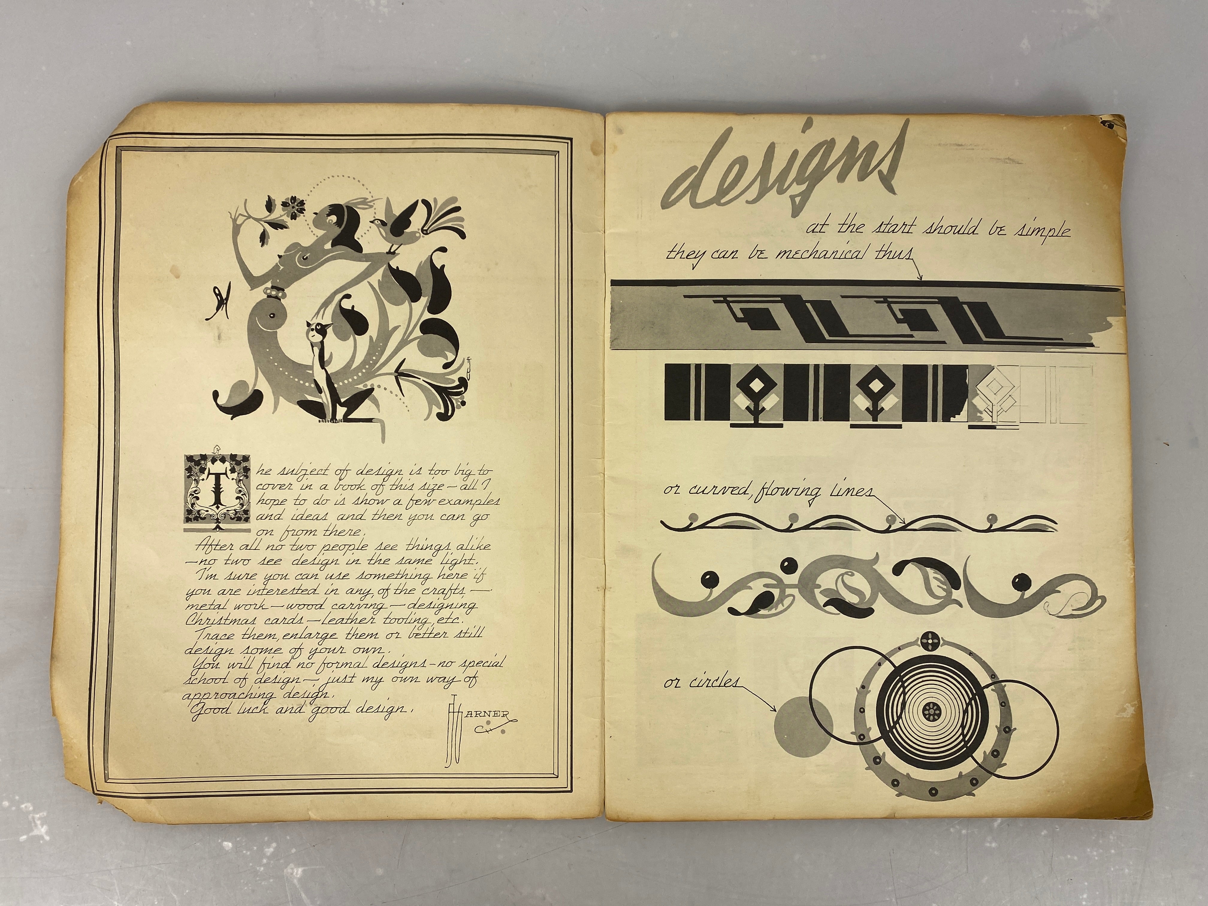 Designs by Frederick Garner Vintage Art Magazine