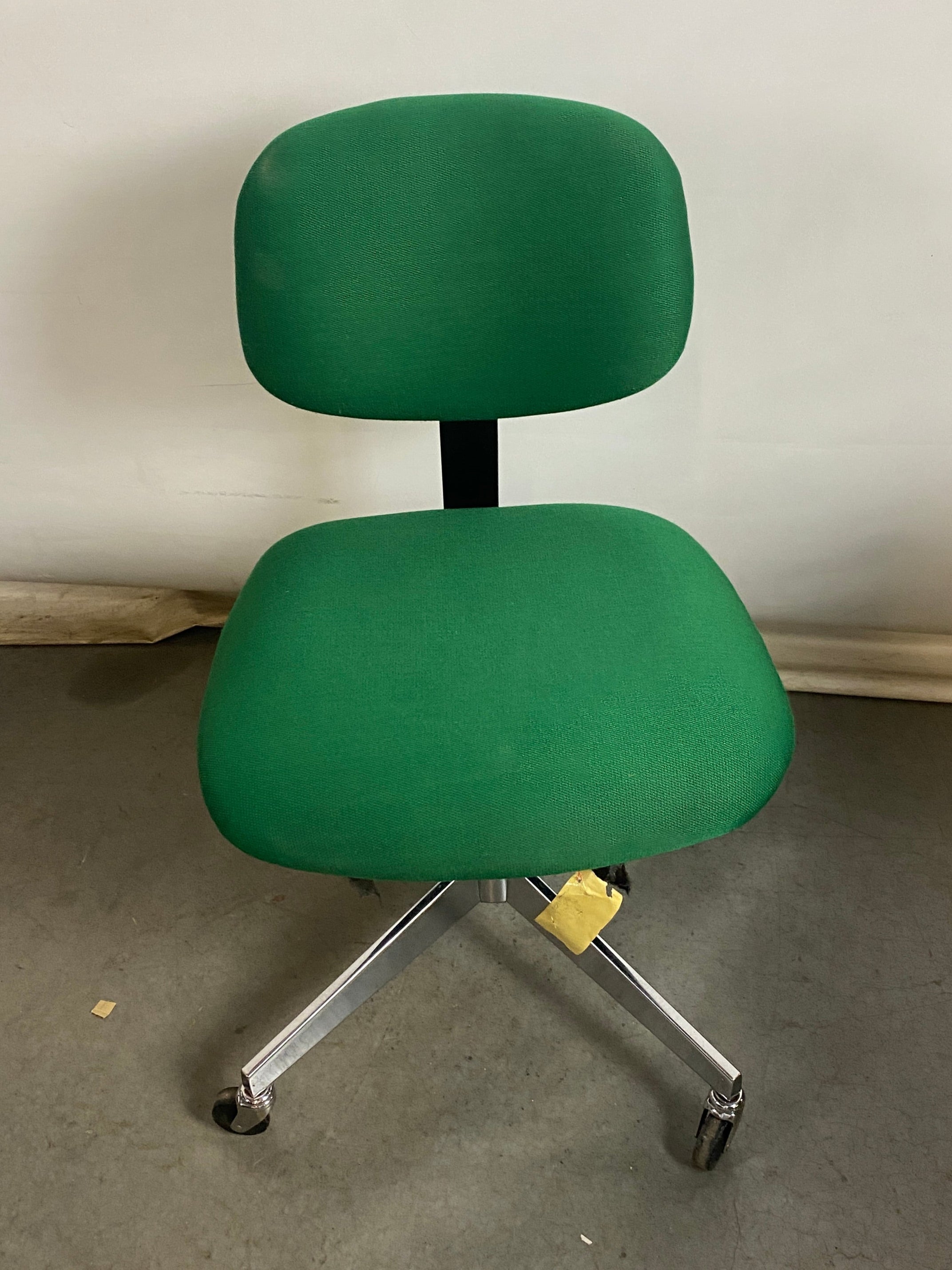 Vintage Steelcase #3686 Green Upholstered Office Chair