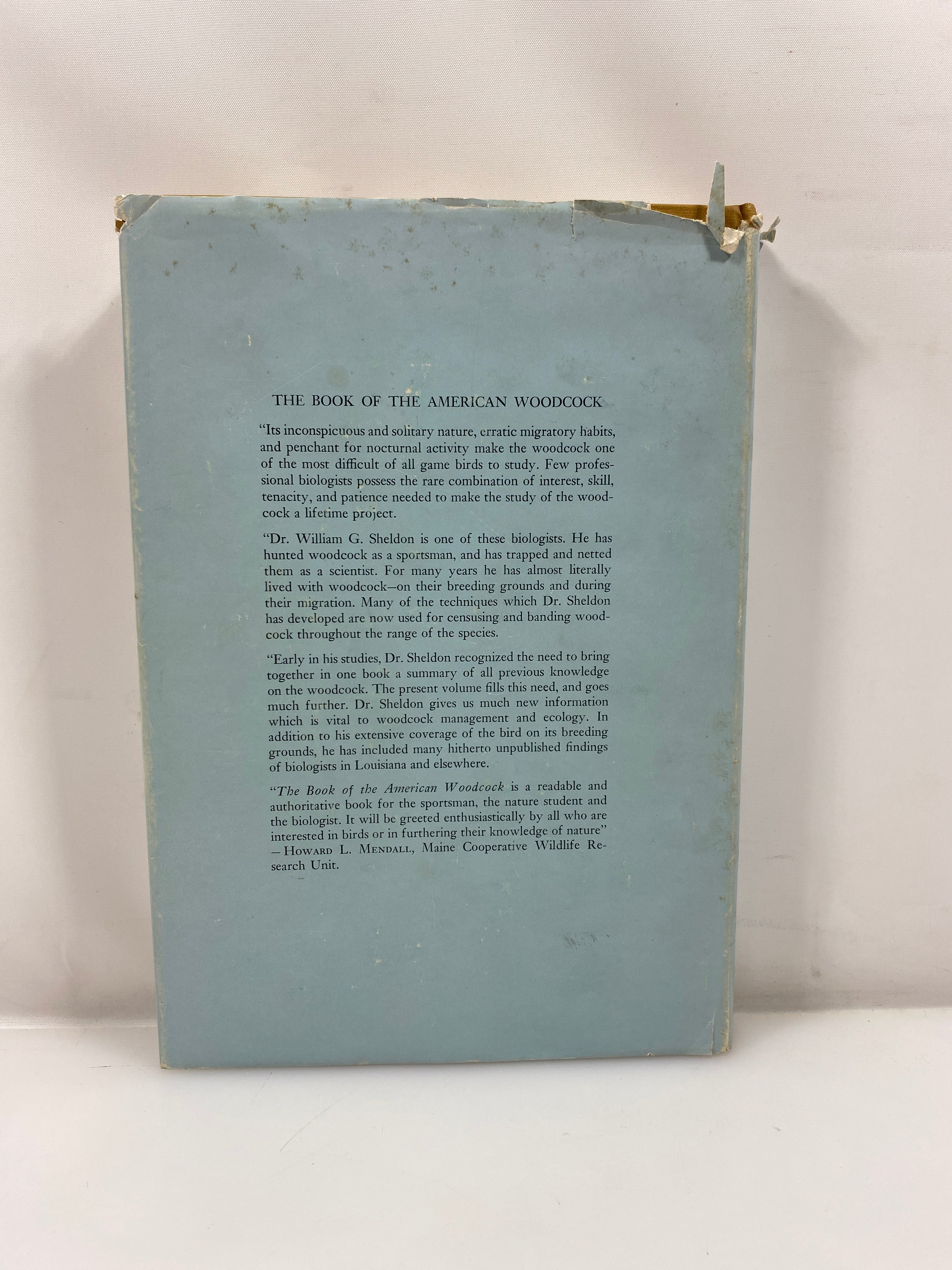 The Book of the American Woodcock by Sheldon 1967 HCDJ