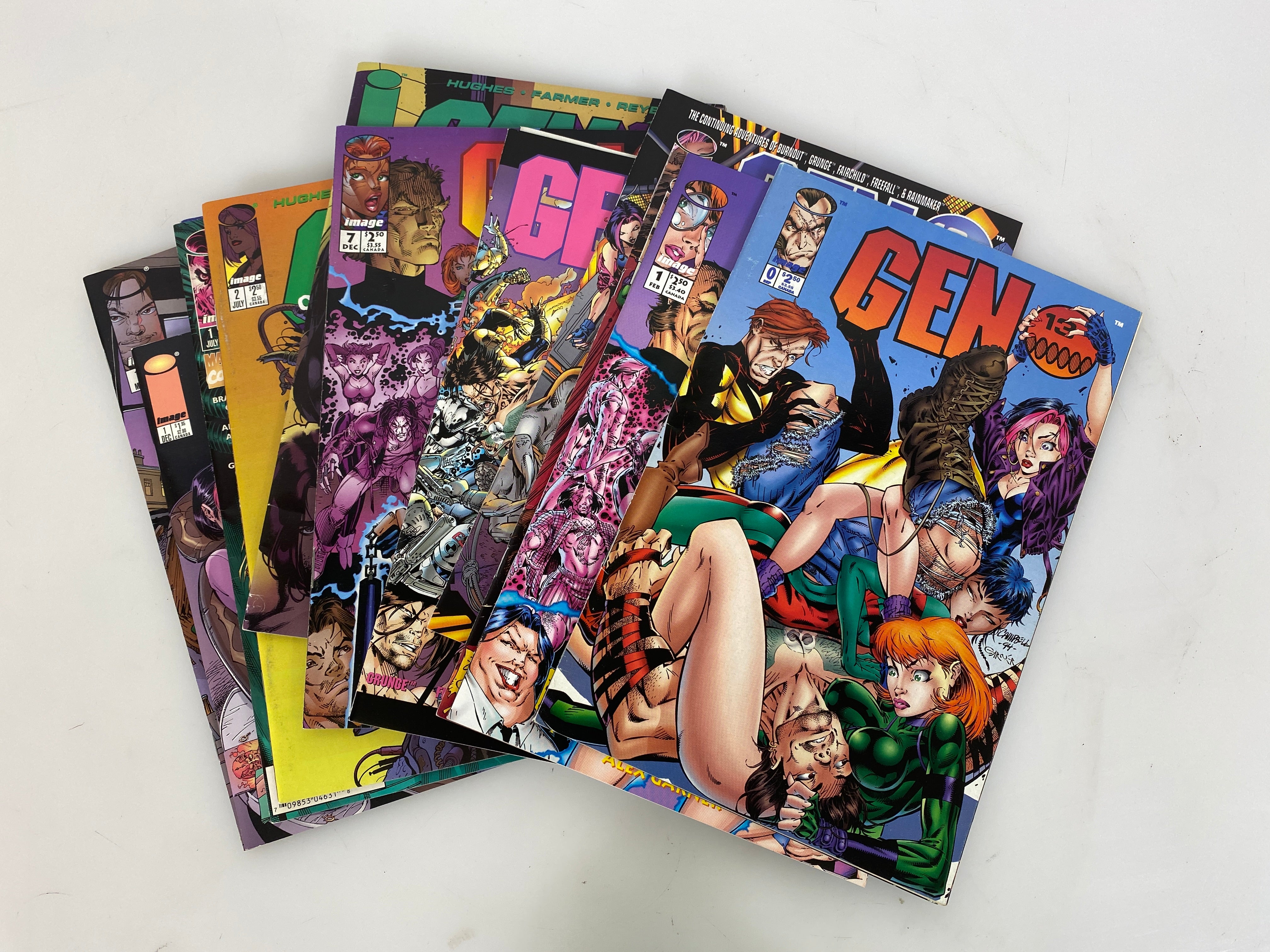 Lot of 13 Gen 13 Image Comics with Extras 1994-1998