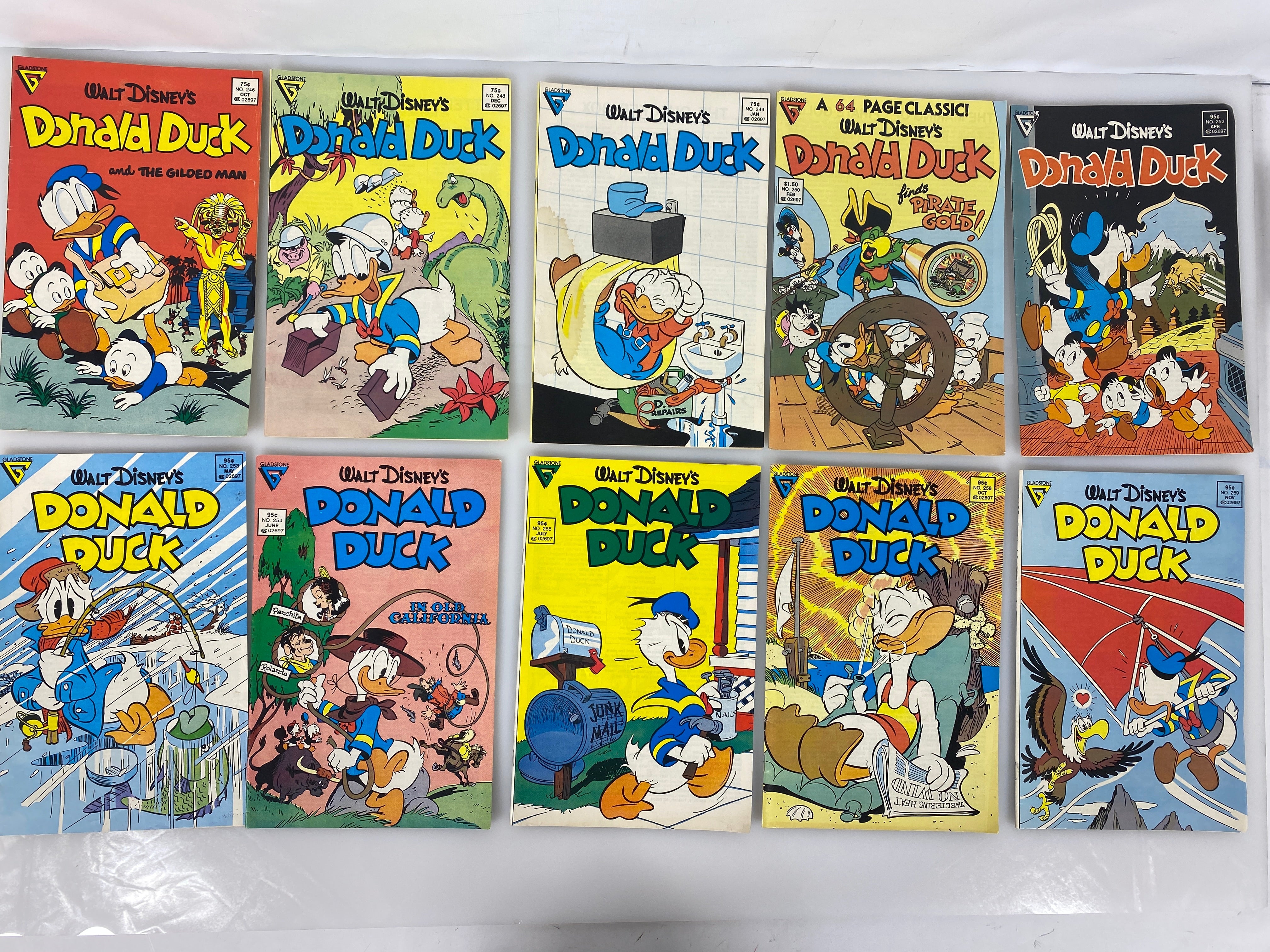 Lot of 22 Disney's Donald Duck Gladstone Comics 1986-1997