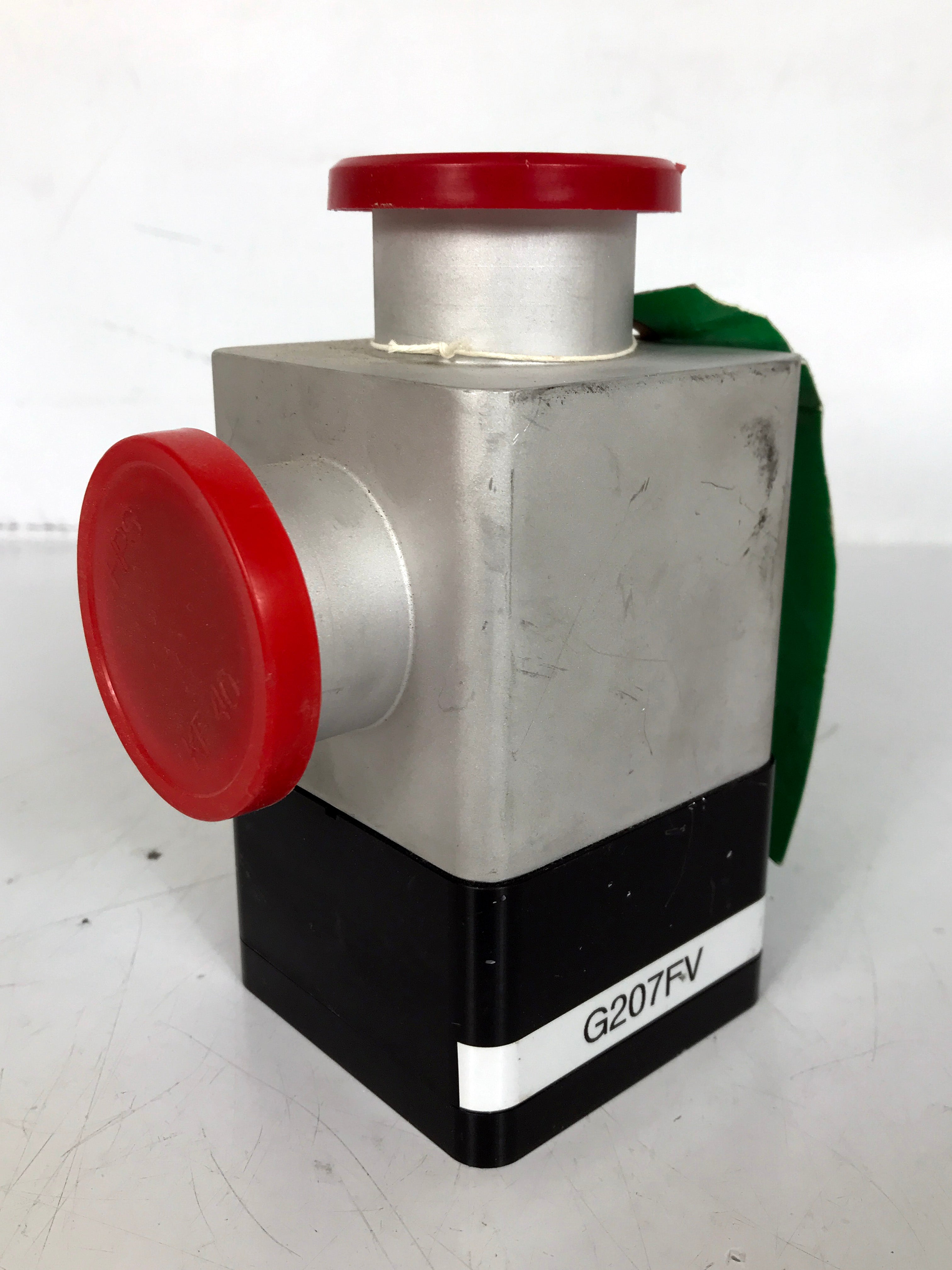 Varian L6281-303 NW40 Aluminum Right Angle Block Valve