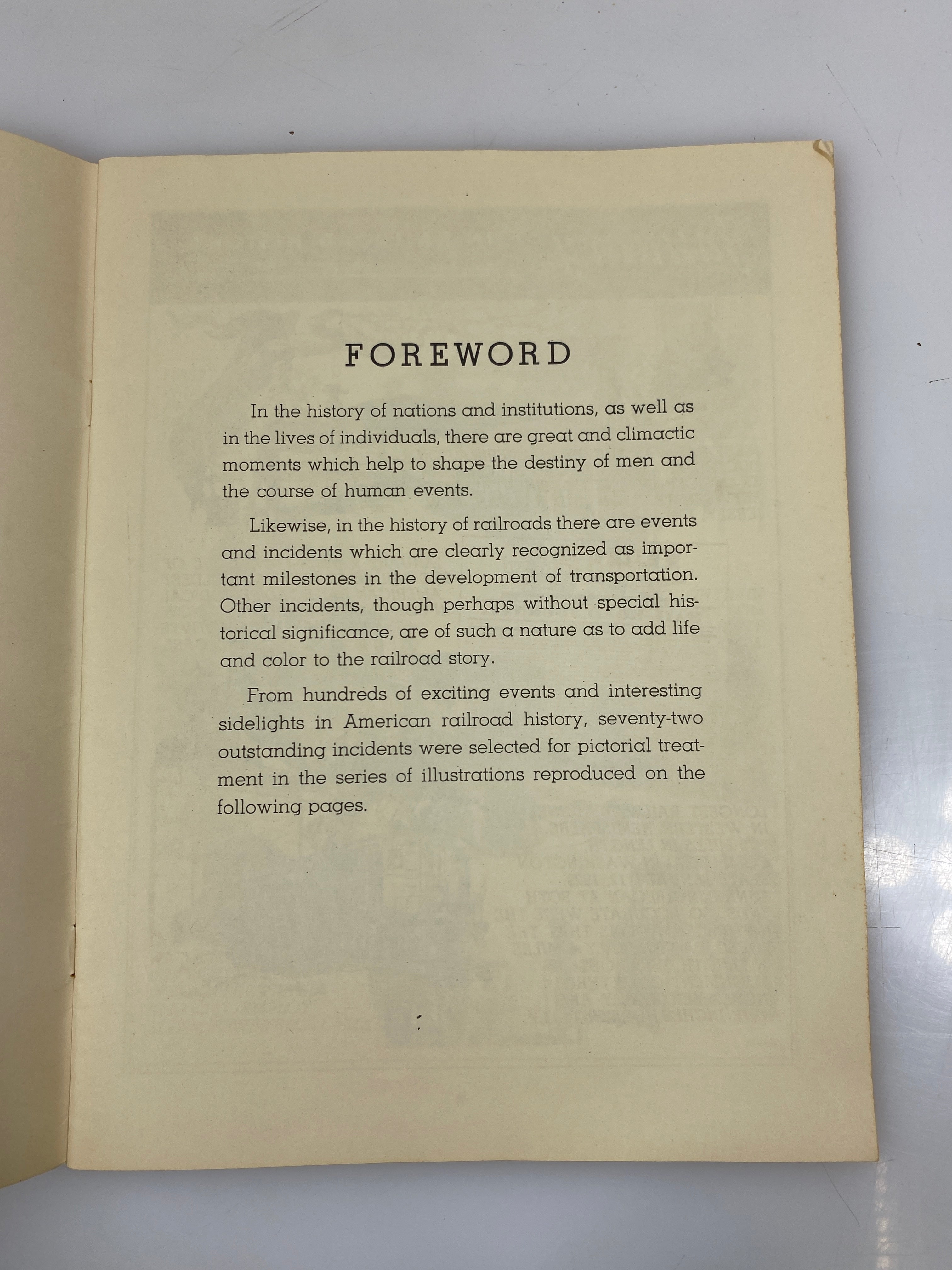 Highlights of American Railroad History 1956 SC
