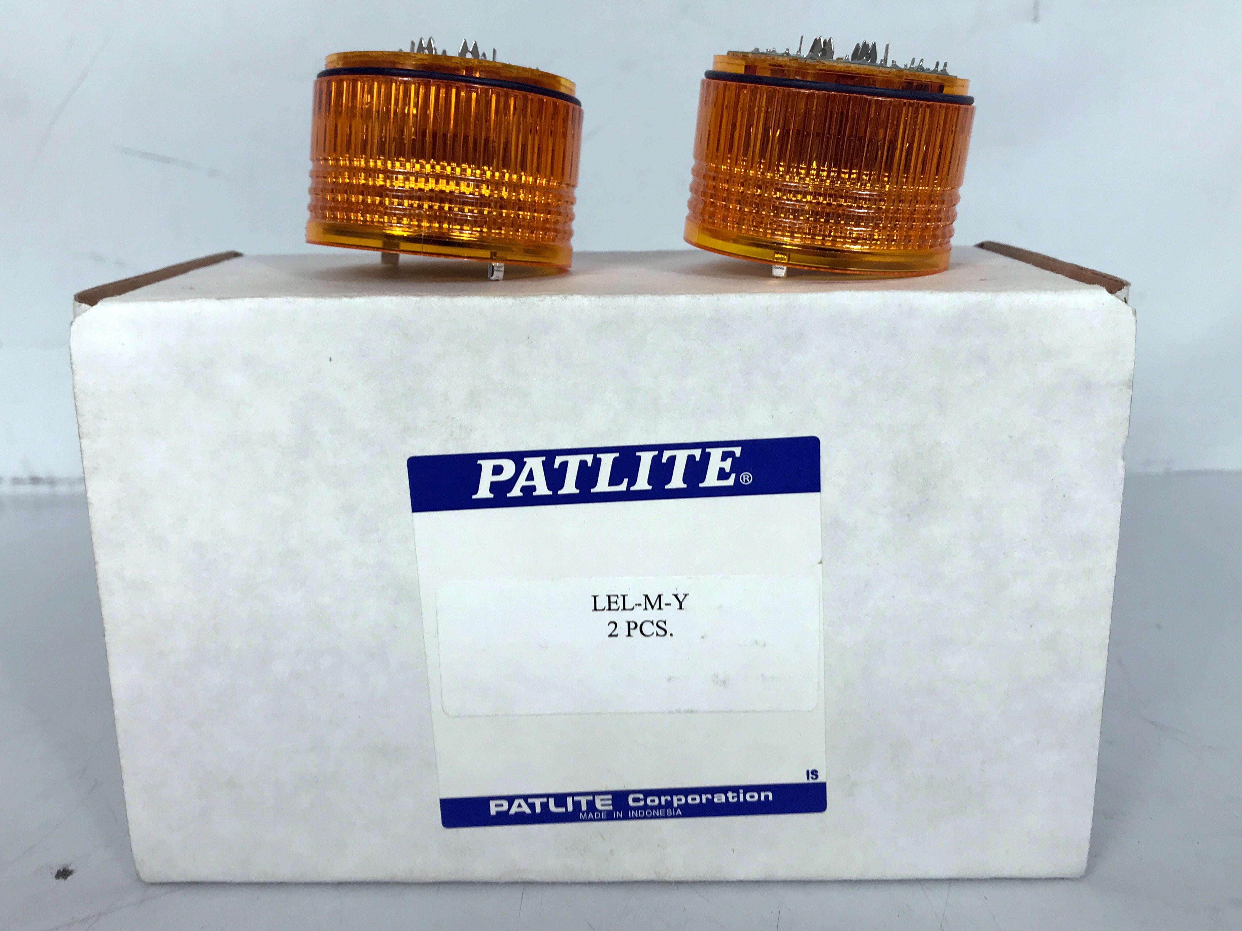 Two PATLITE 50mm Amber Signal Light LED Modules LEL-M-Y *NEW*