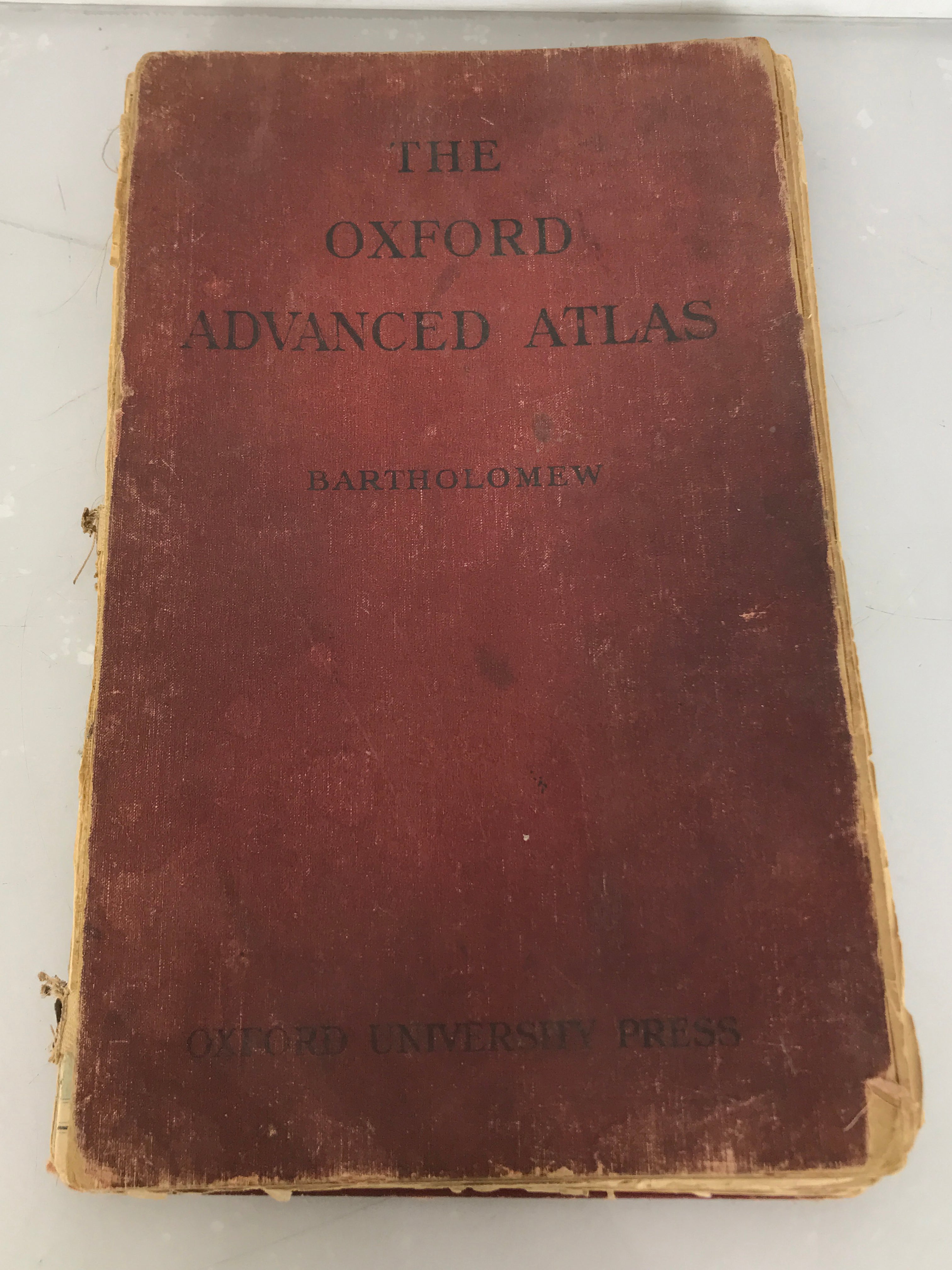 Rare Antique Copy of The Oxford Advanced Atlas by John Bartholomew Second Edition 1924
