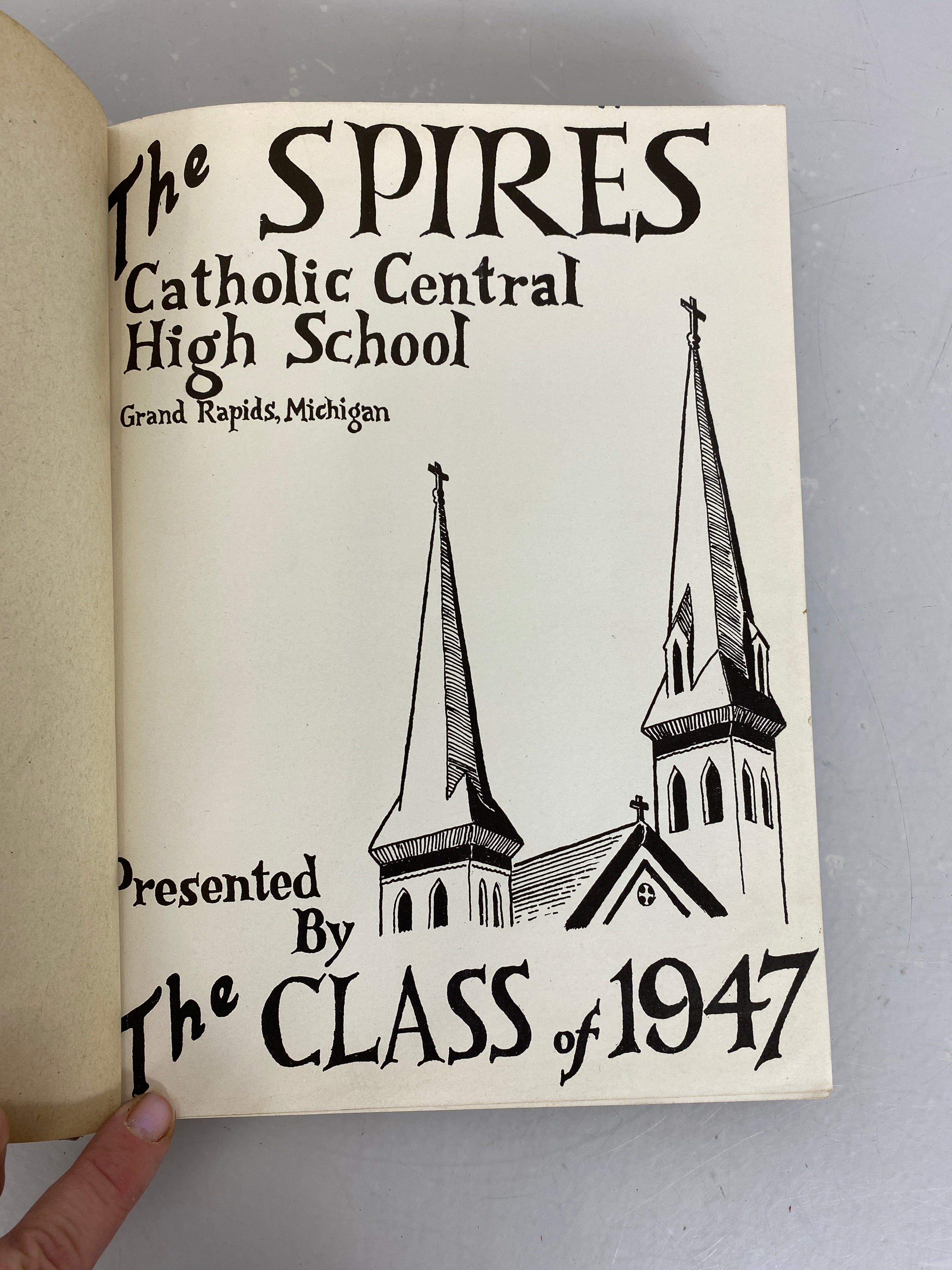 1947 Catholic Central High School "Spires" Grand Rapids Michigan