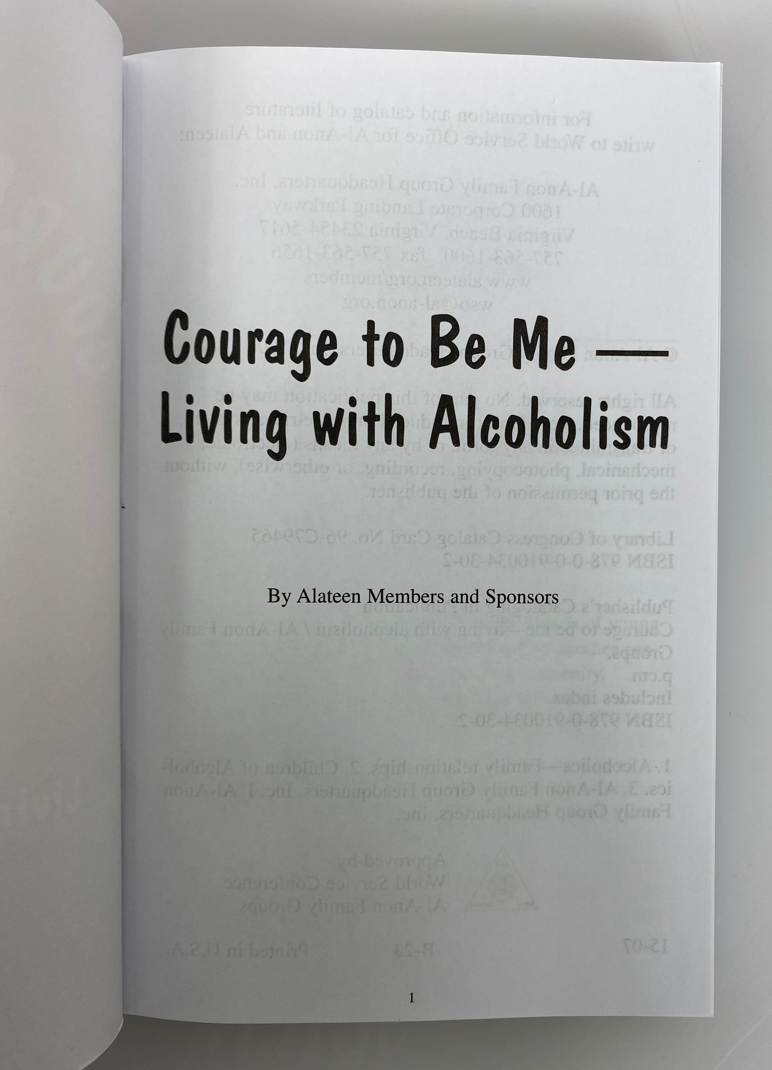 4 Al-Anon Family Groups Books Alateen/Courage to be Me/A Day at a Time 1983-2003