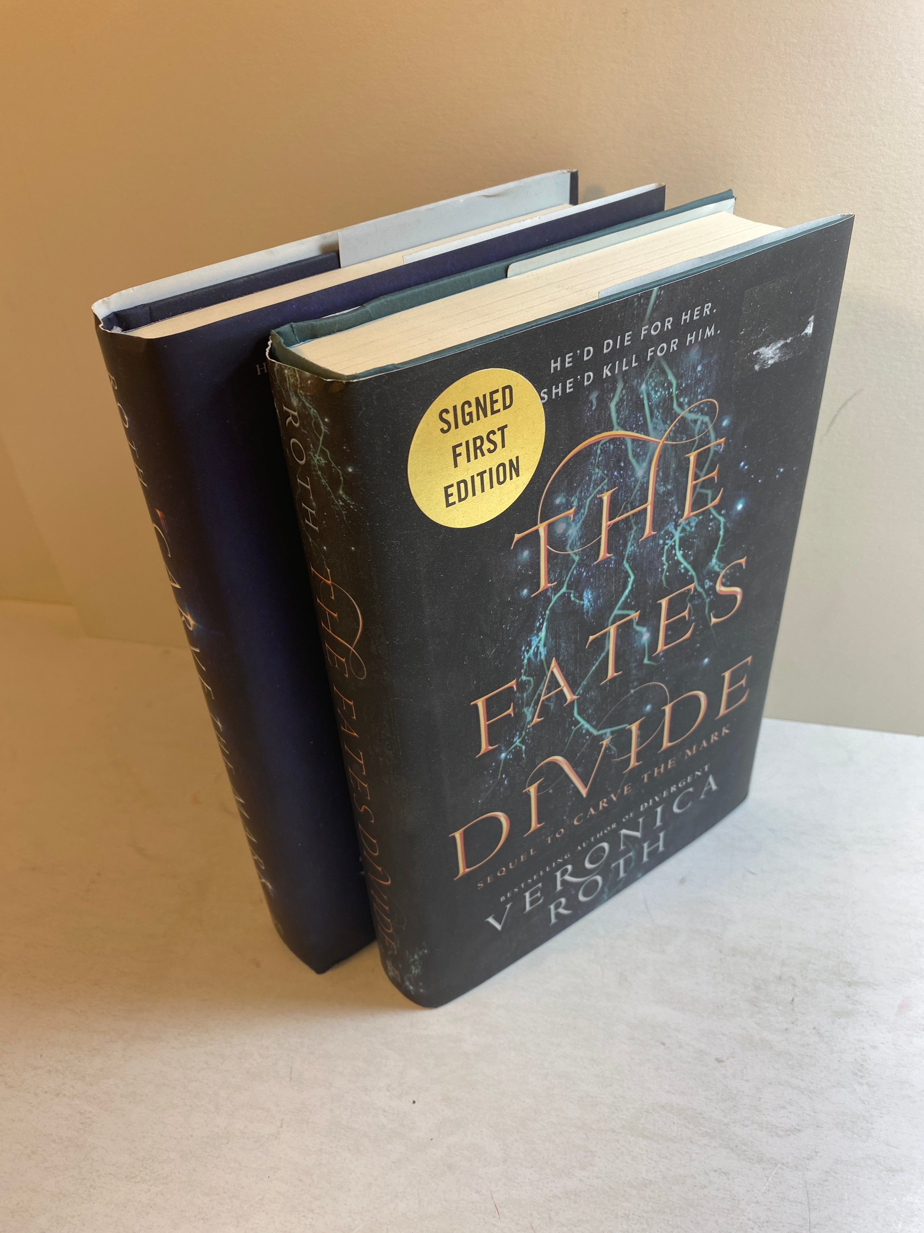 Lot of 2 Veronica Roth Carve the Mark Books 2017-2018 *Signed*