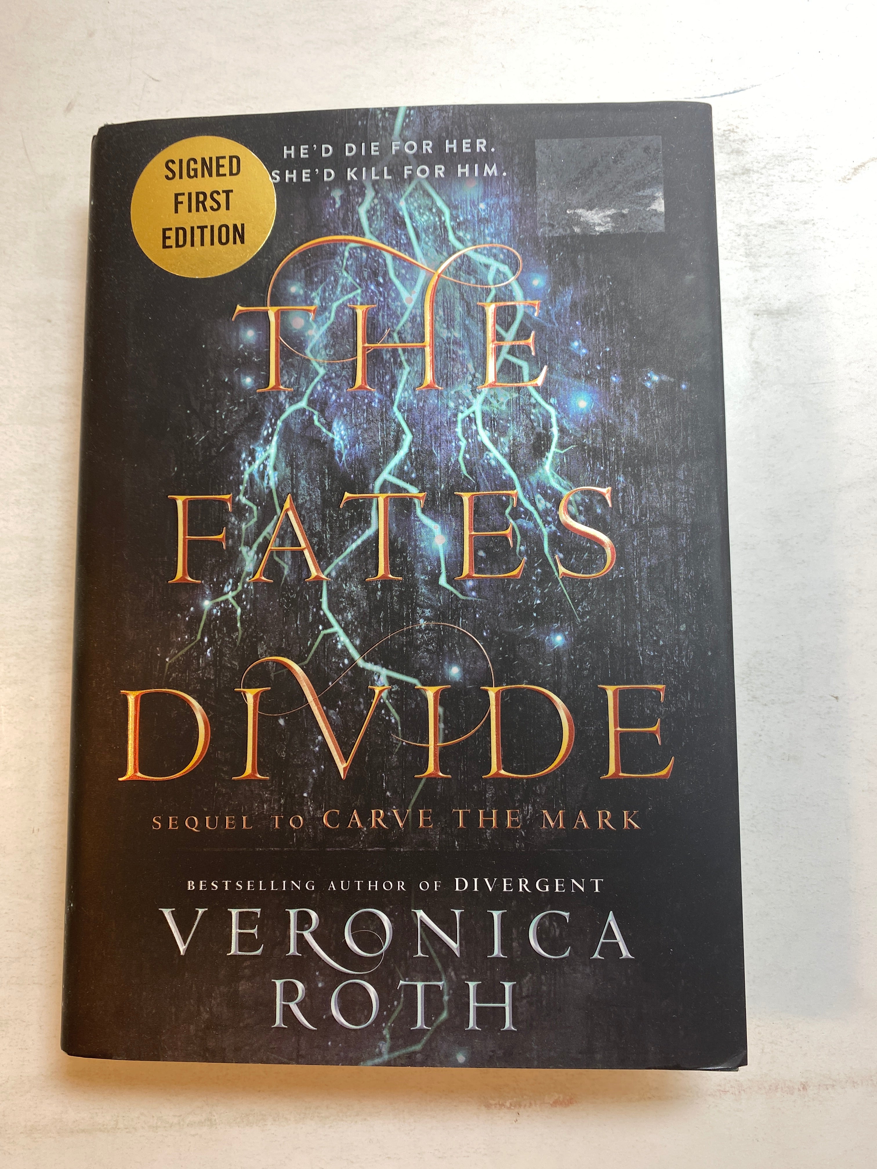 Lot of 2 Veronica Roth Carve the Mark Books 2017-2018 *Signed*