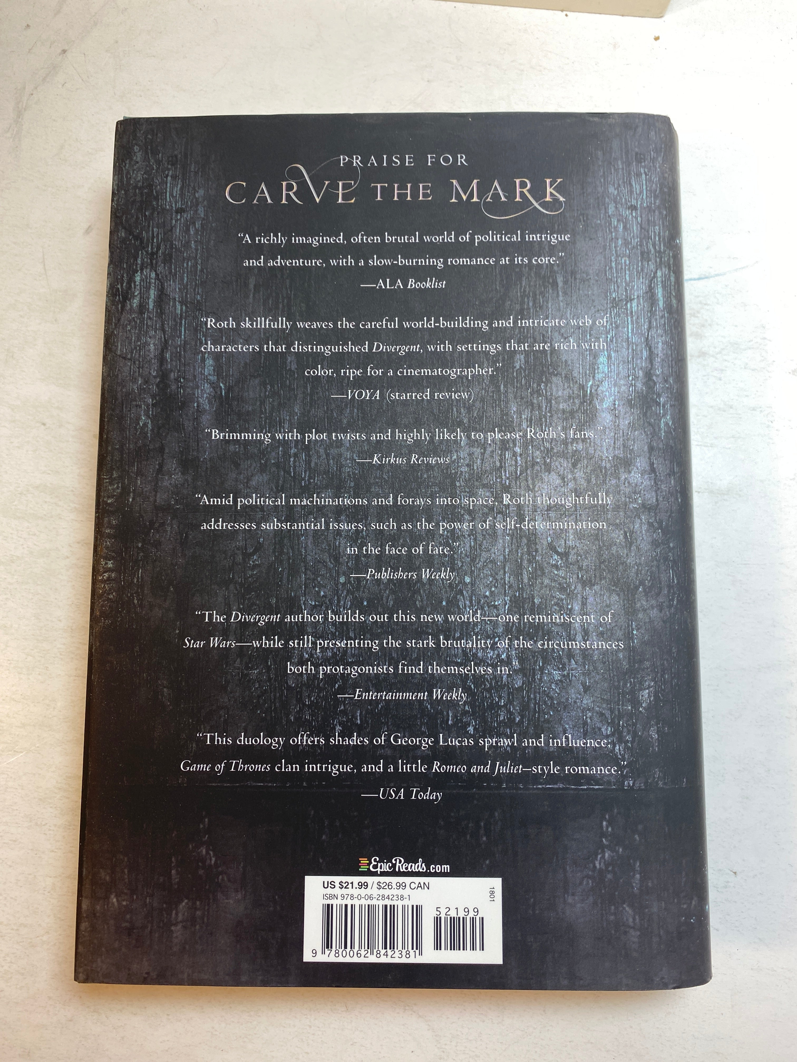 Lot of 2 Veronica Roth Carve the Mark Books 2017-2018 *Signed*