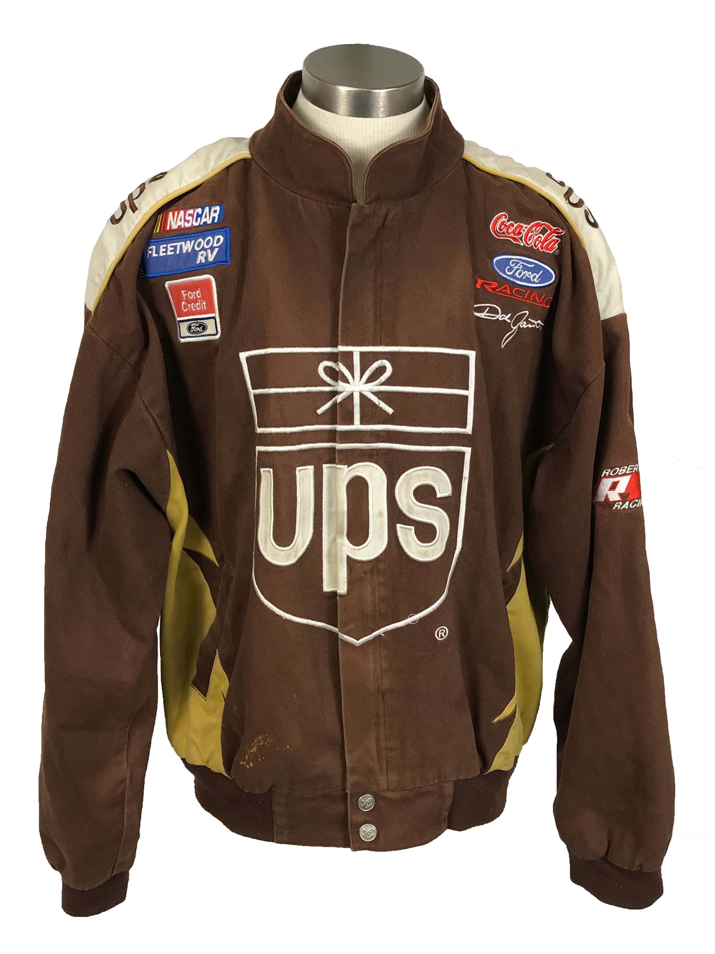 UPS Dale Jarrett Nascar Jacket Men's Size 2XL