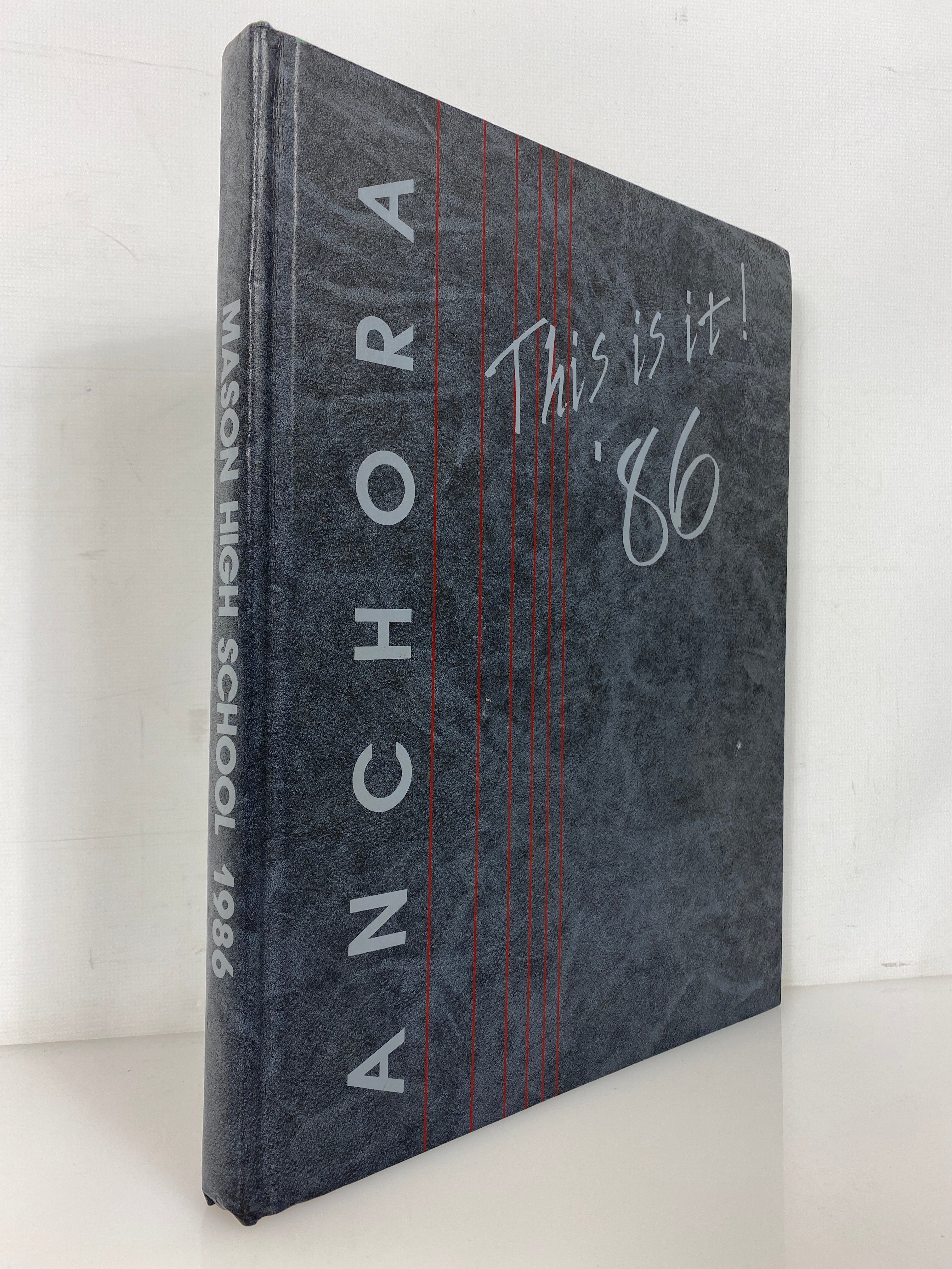 1986 Mason High School Yearbook "Anchora" Mason Michigan HC