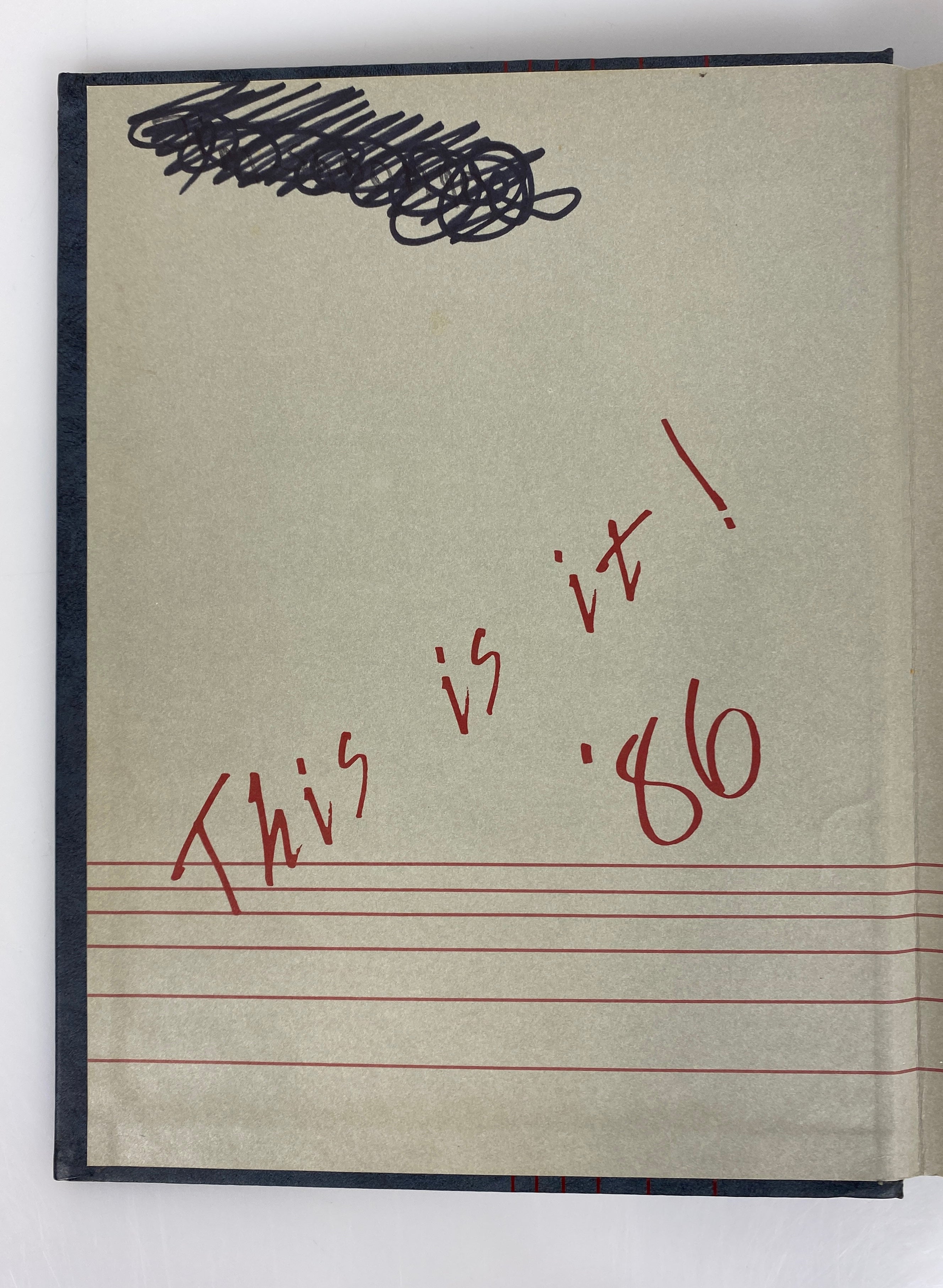 1986 Mason High School Yearbook "Anchora" Mason Michigan HC