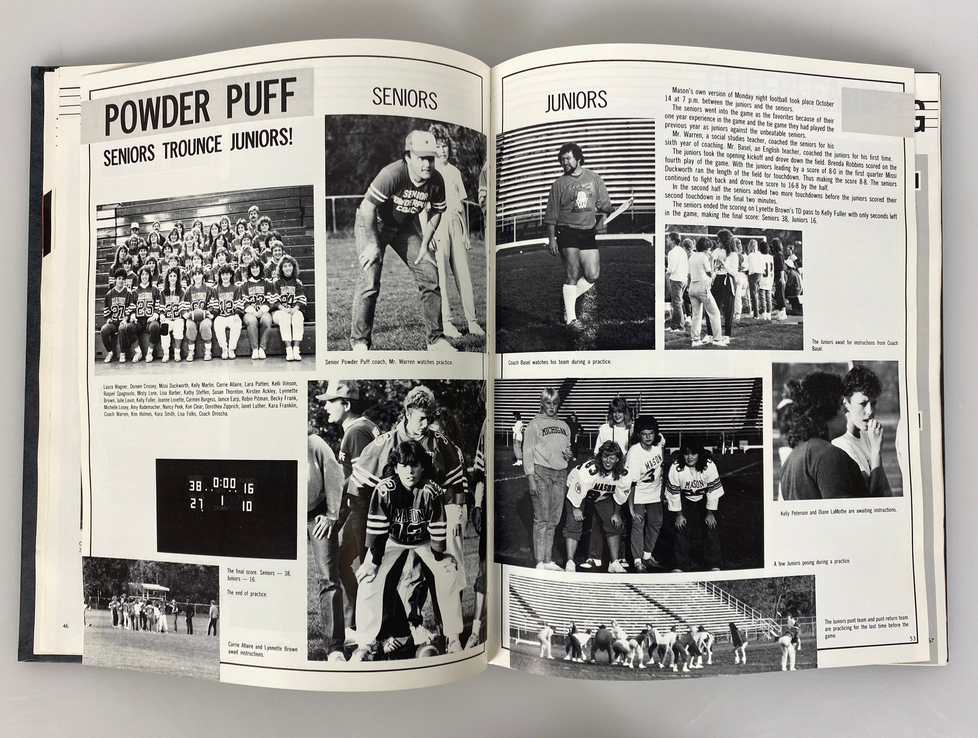 1986 Mason High School Yearbook "Anchora" Mason Michigan HC