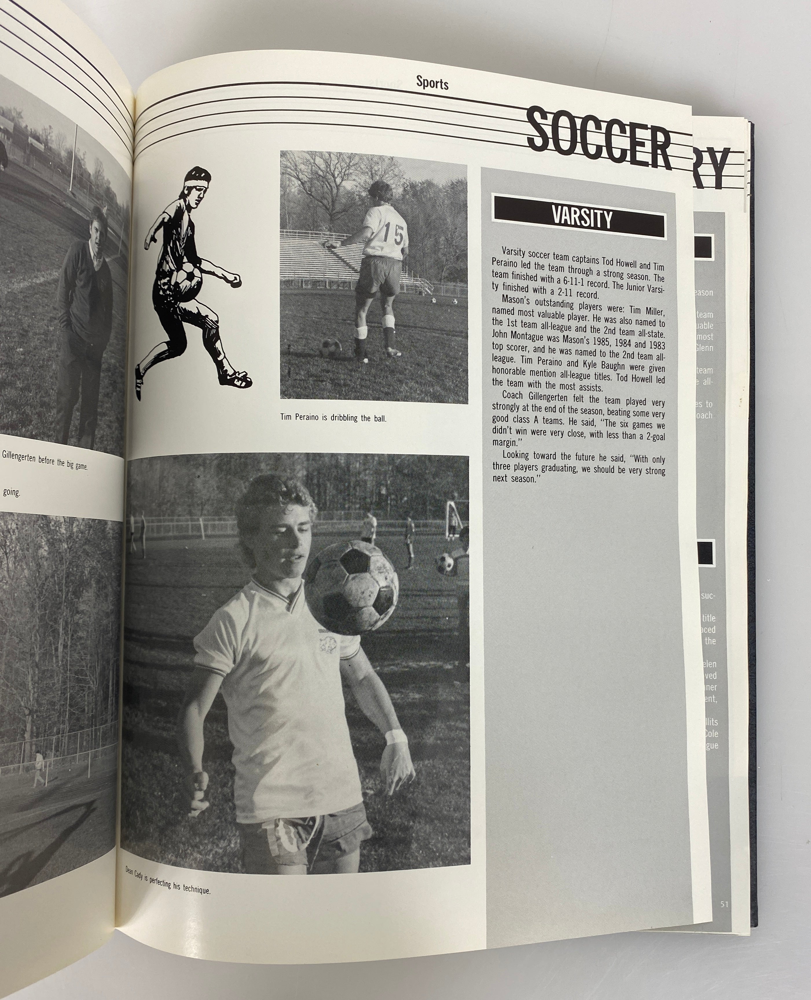 1986 Mason High School Yearbook "Anchora" Mason Michigan HC