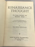 Lot of 2 Renaissance History Books: Early Renaissance by Michael Levey (1967) and Renaissance Thought by Paul Oskar Kristeller (1961) SC