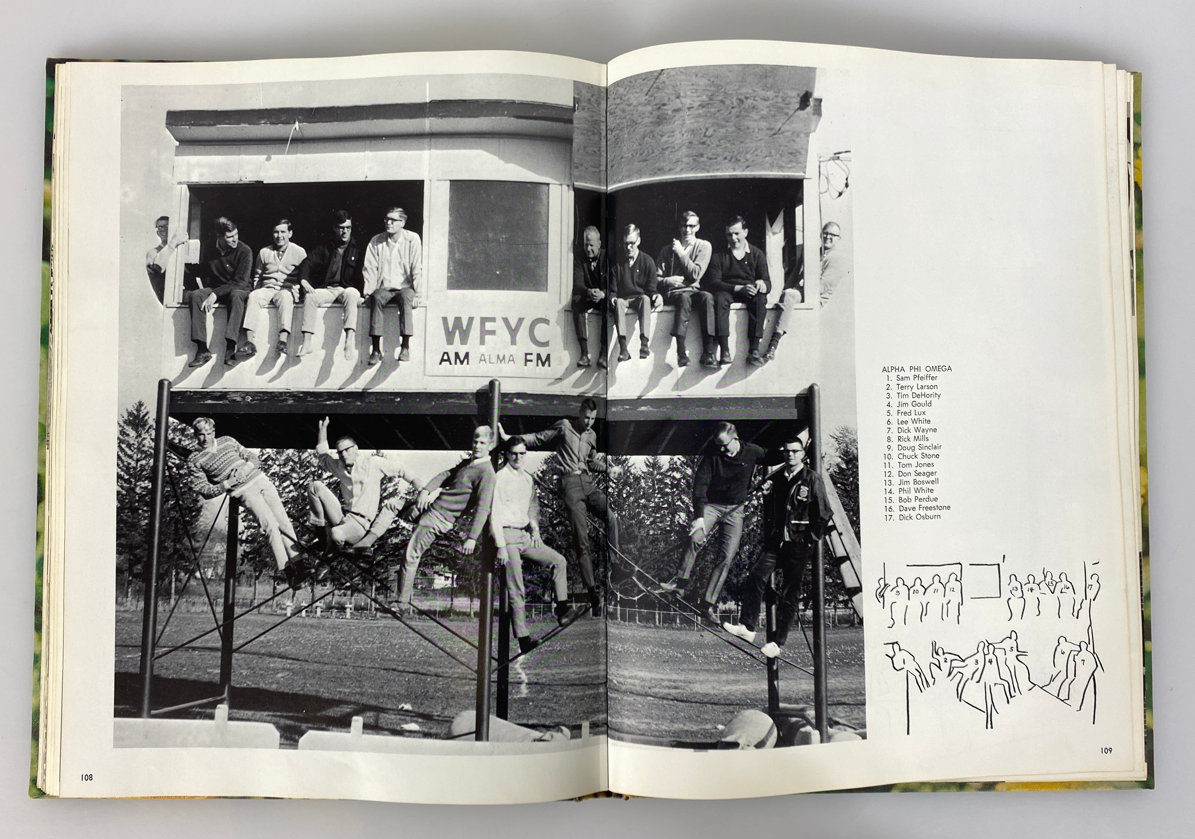 1967 Alma College "Scotsman" Yearbook Alma Michigan HC