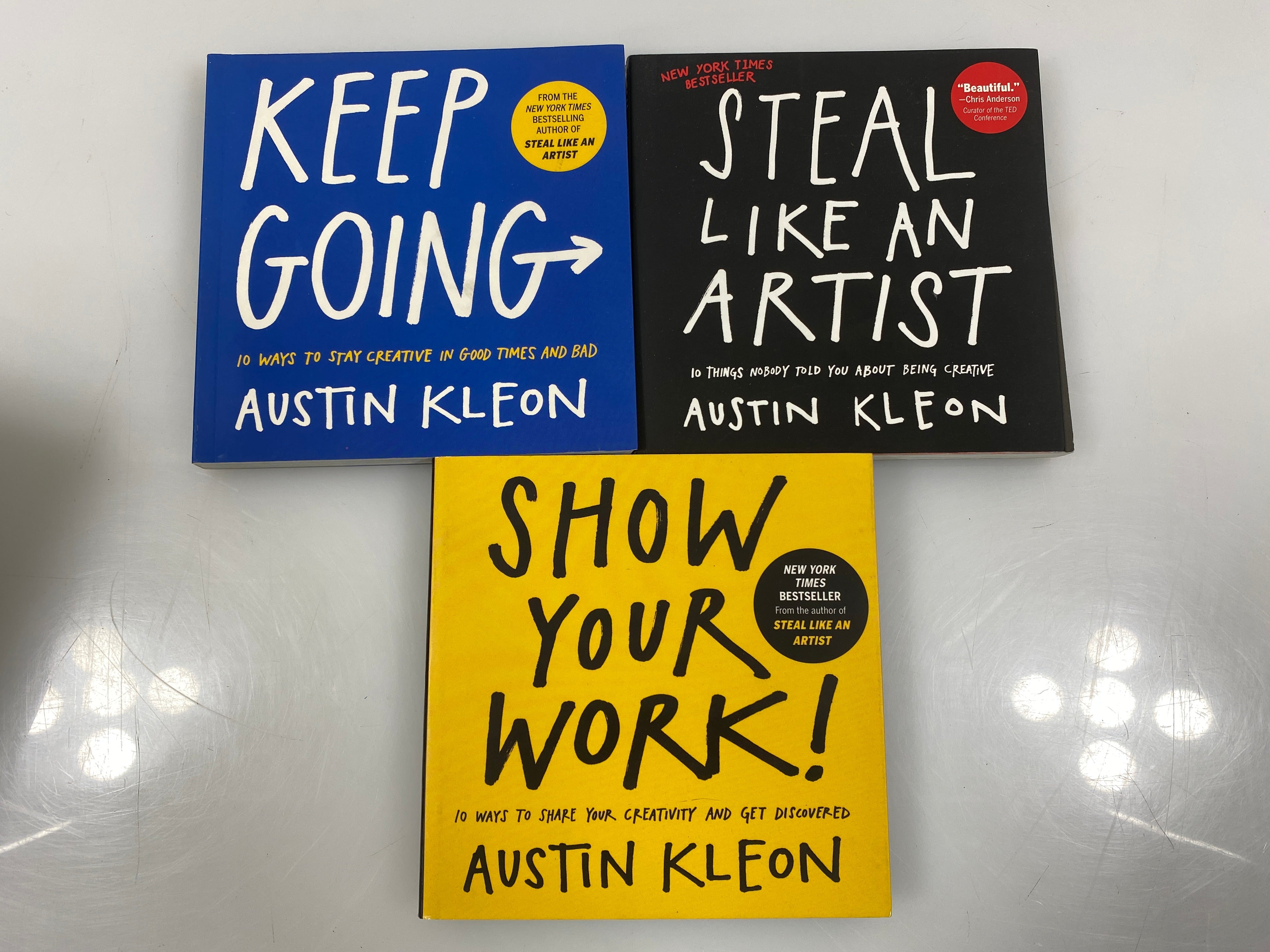 Lot of 3 Steal Like an Artist Austin Kleon SC 2012-2019