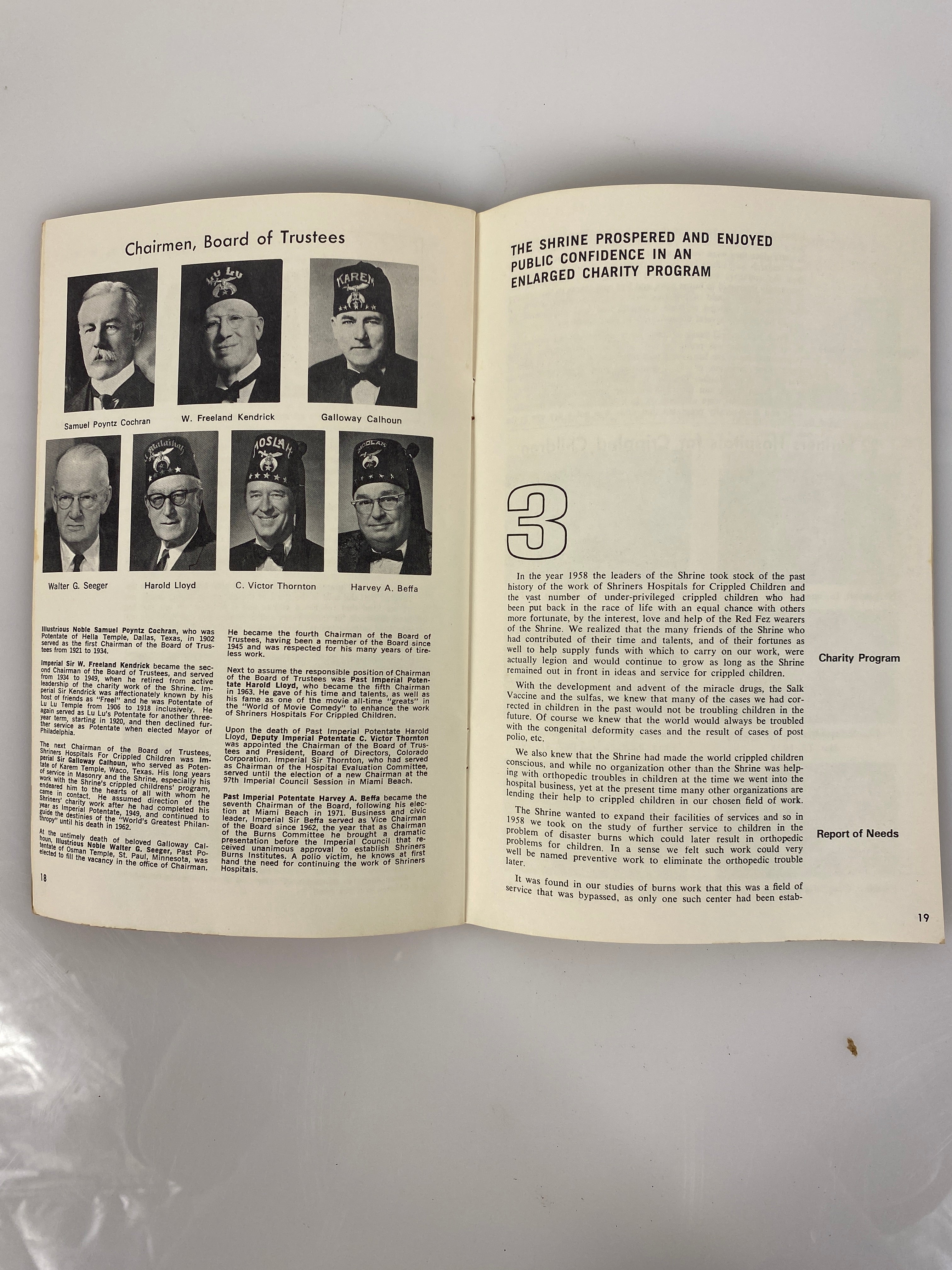 A Short History of the Shrine booklet  Freemason Ephemera