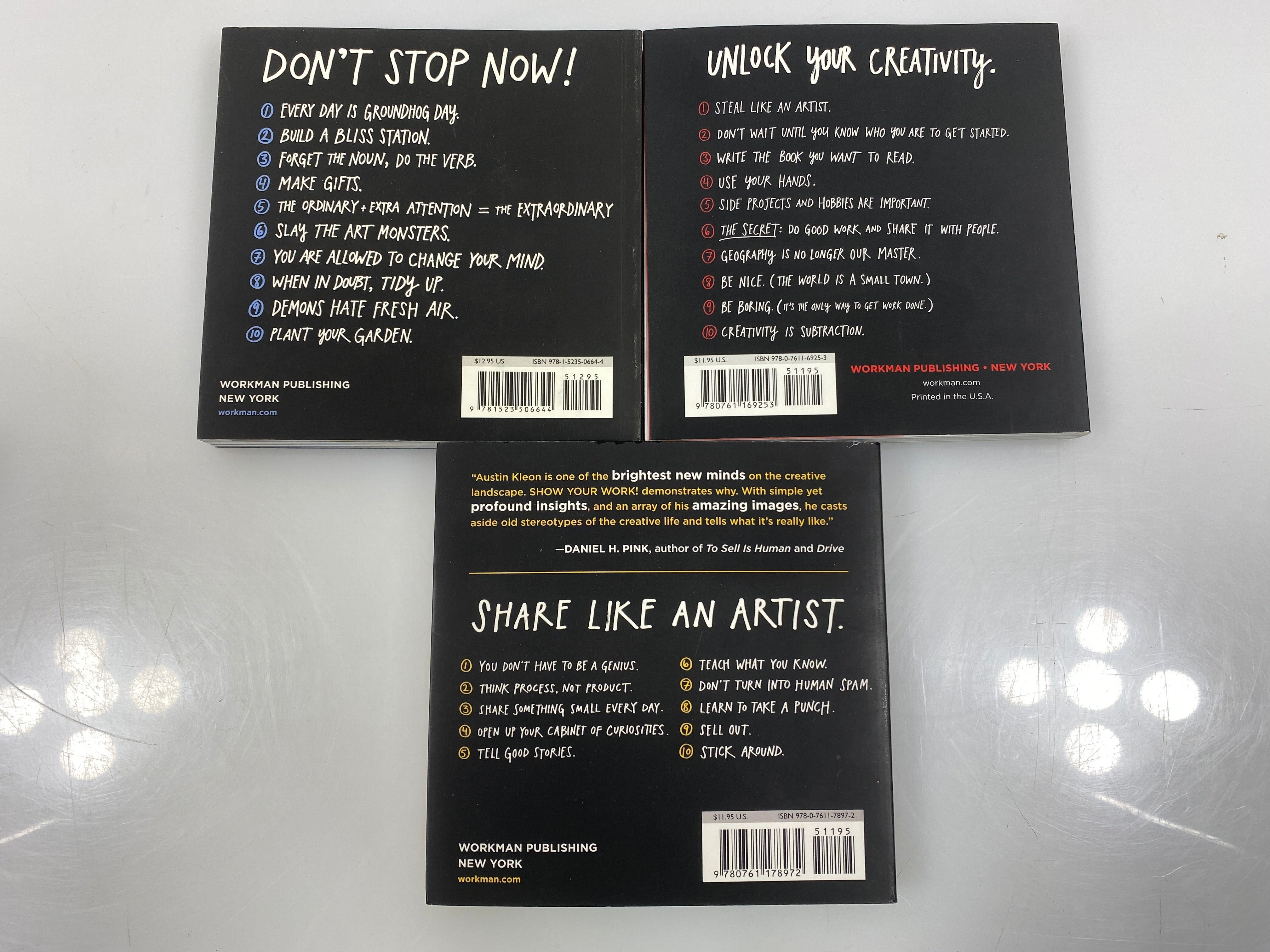 Lot of 3 Steal Like an Artist Austin Kleon SC 2012-2019