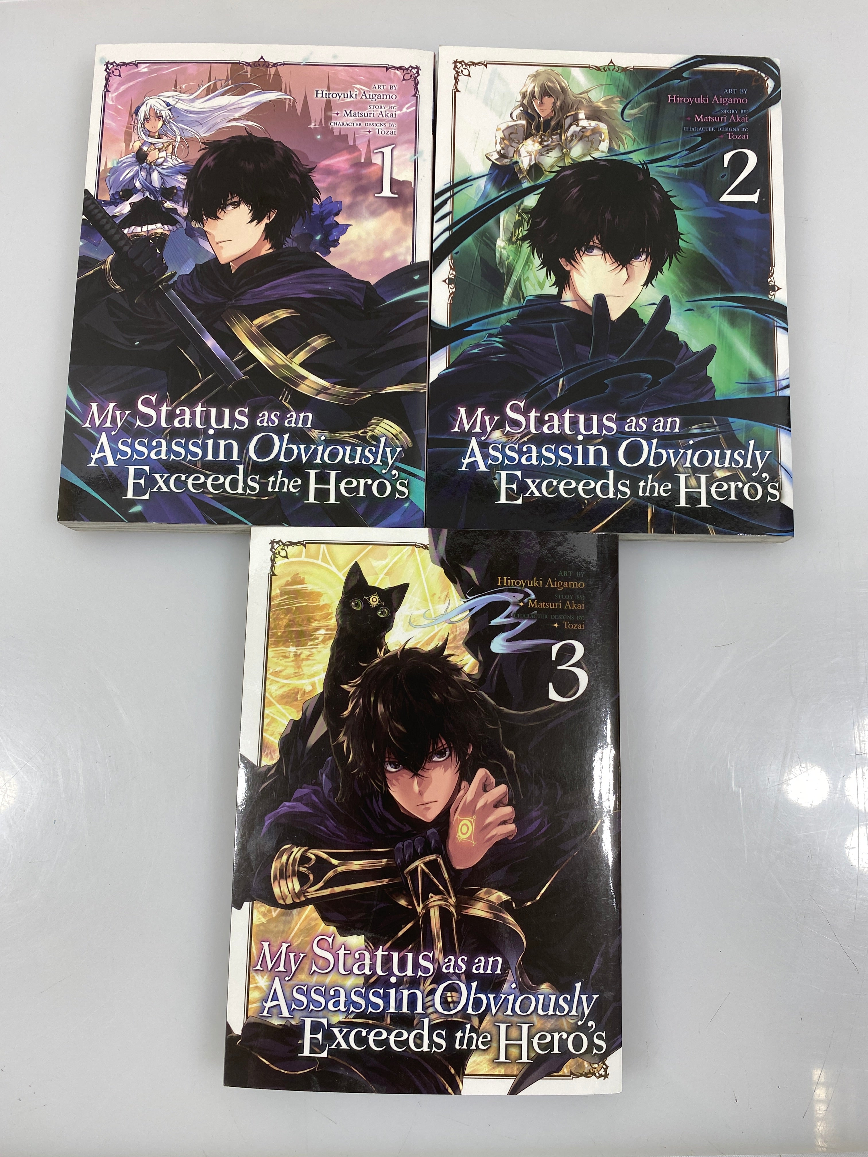 Lot of 3 Status as an Assassin Exceeds the Hero's Manga 2020