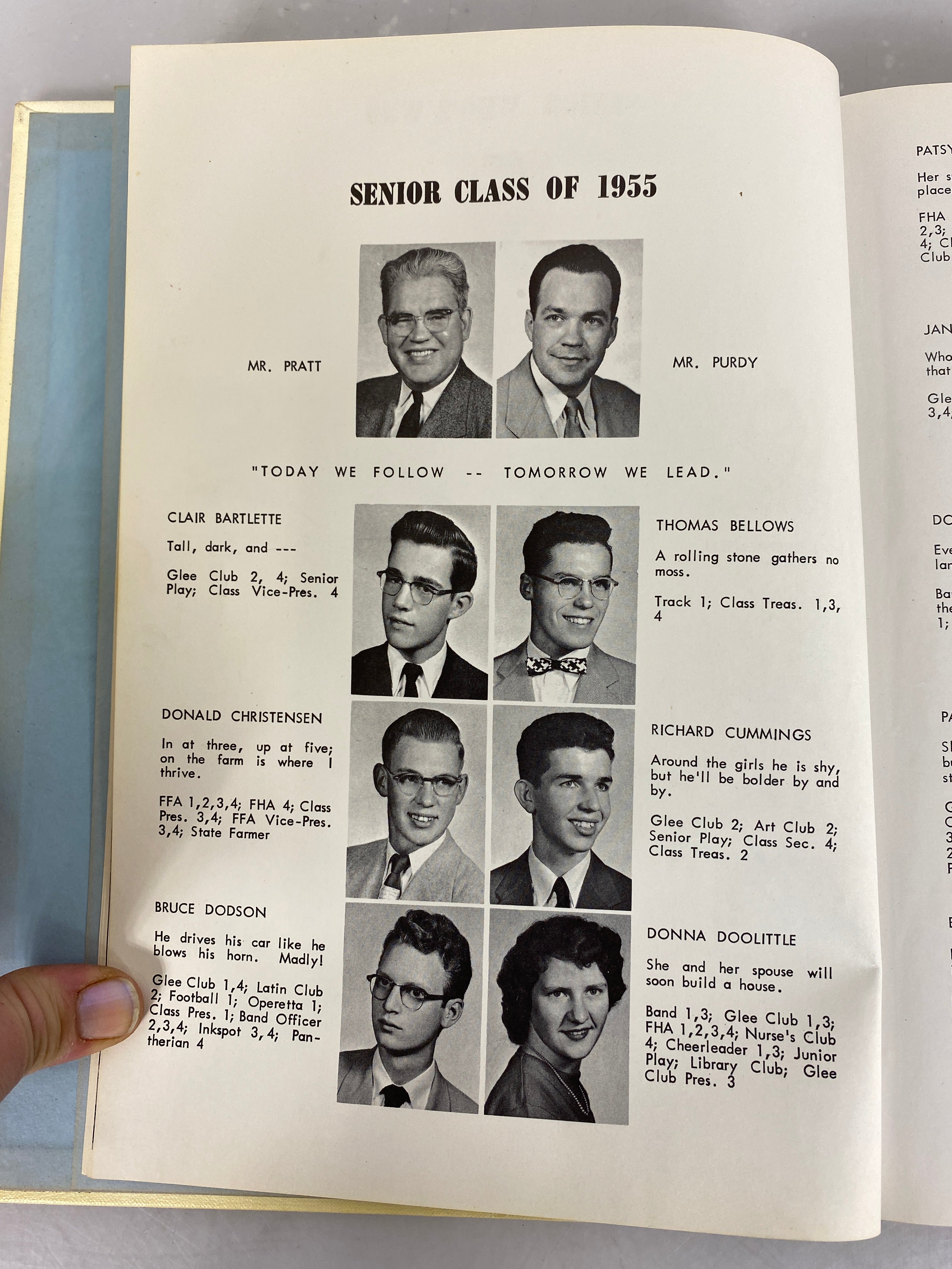 1955 Edmore High School Yearbook "Pantherian" Edmore Michigan