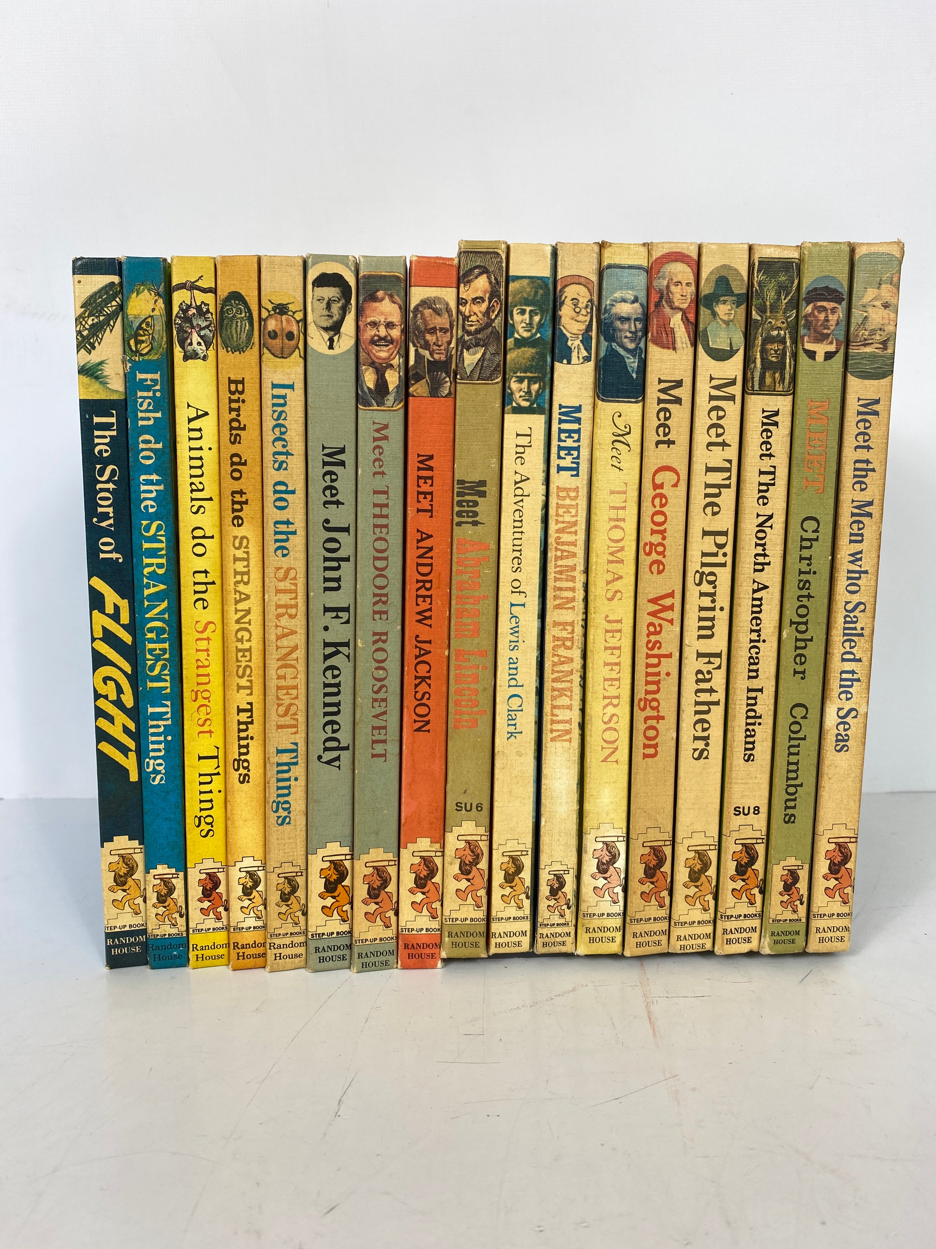 Lot of 17 Children's Step Up Books 1960's History Strange Animals Presidents