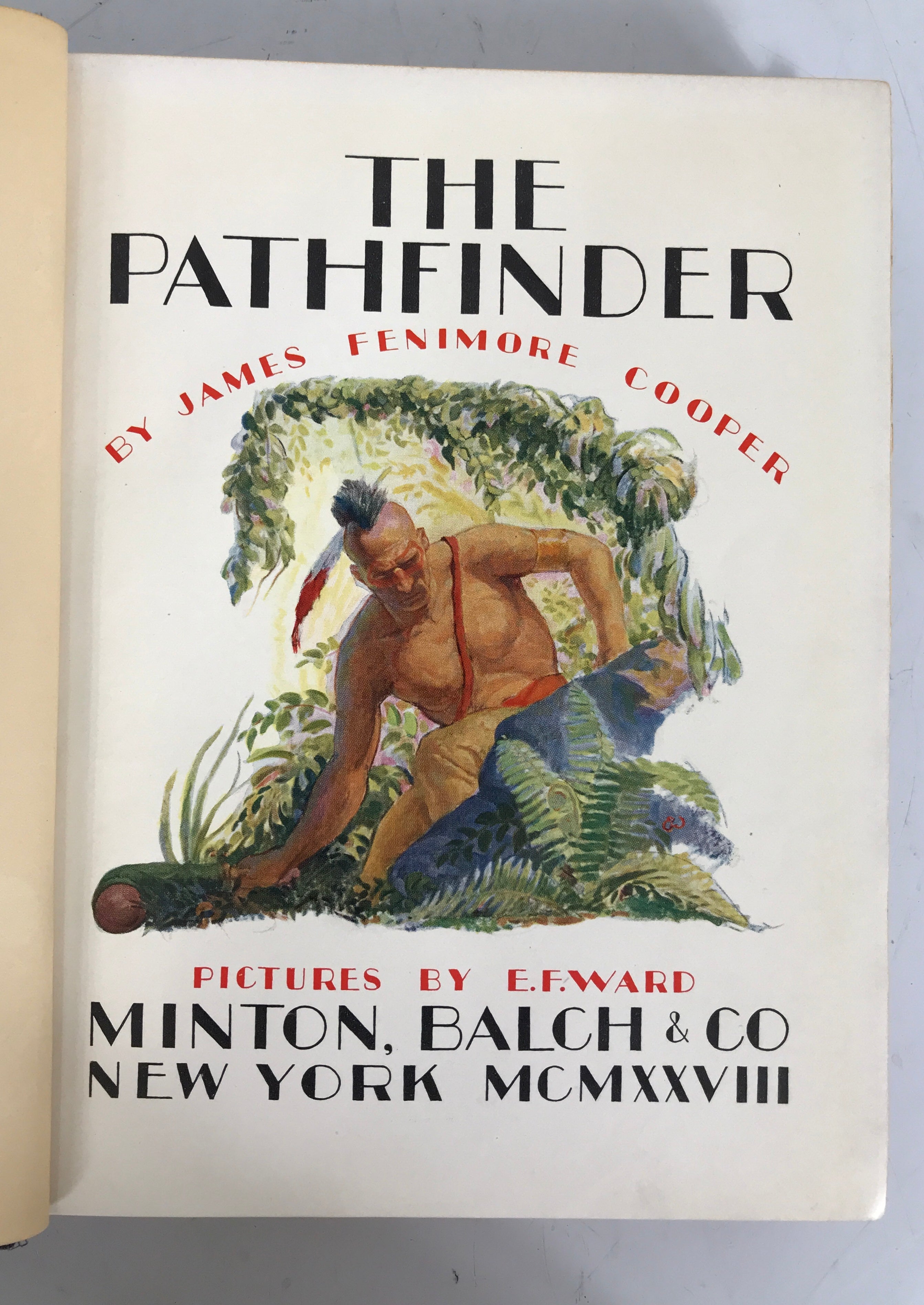 The Pathfinder Cooper 1928 Illustrated by E.F. Ward Vintage HC