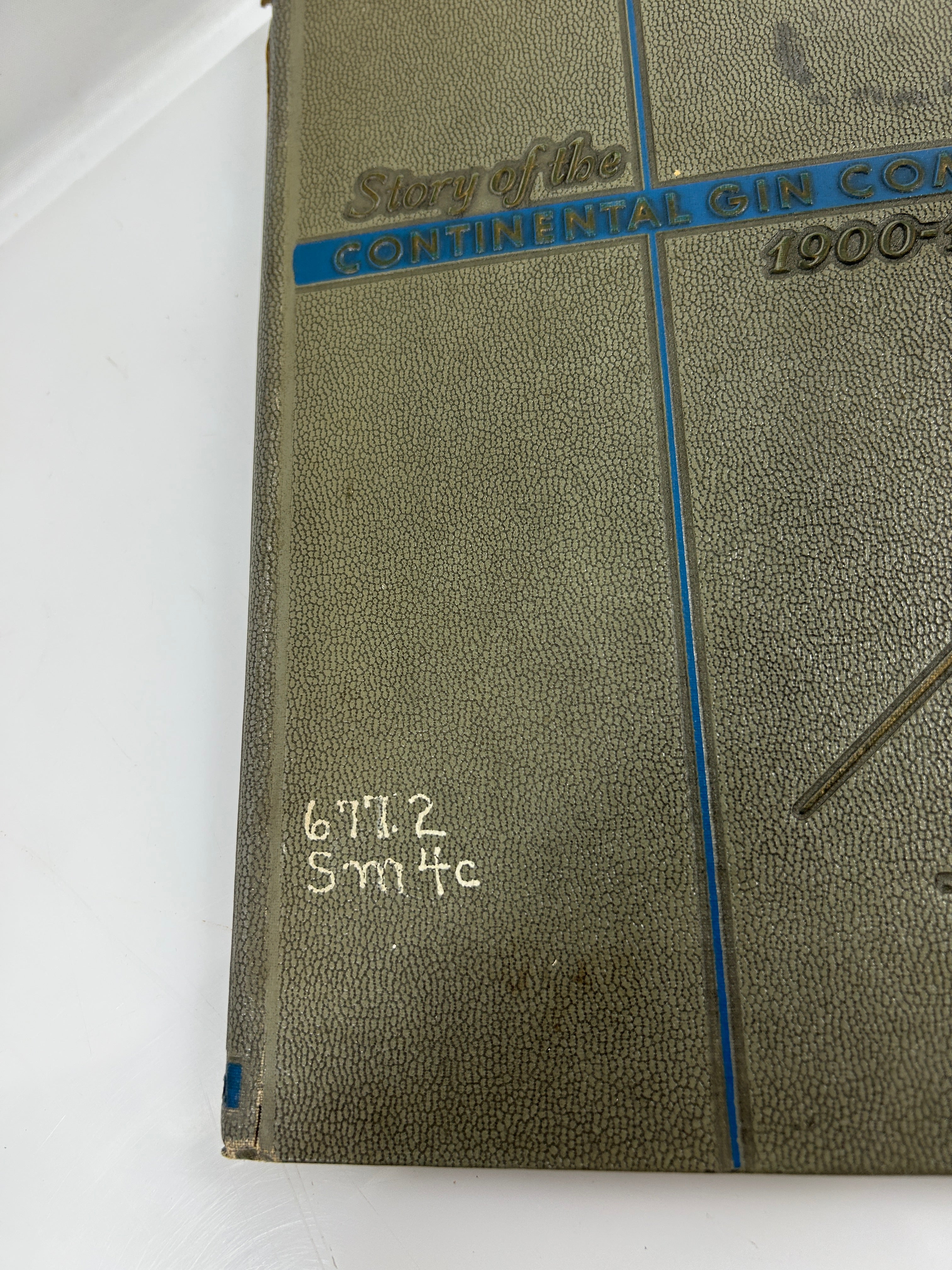Story of the Continental Gin Company 1900-1952 Ex-Library HC