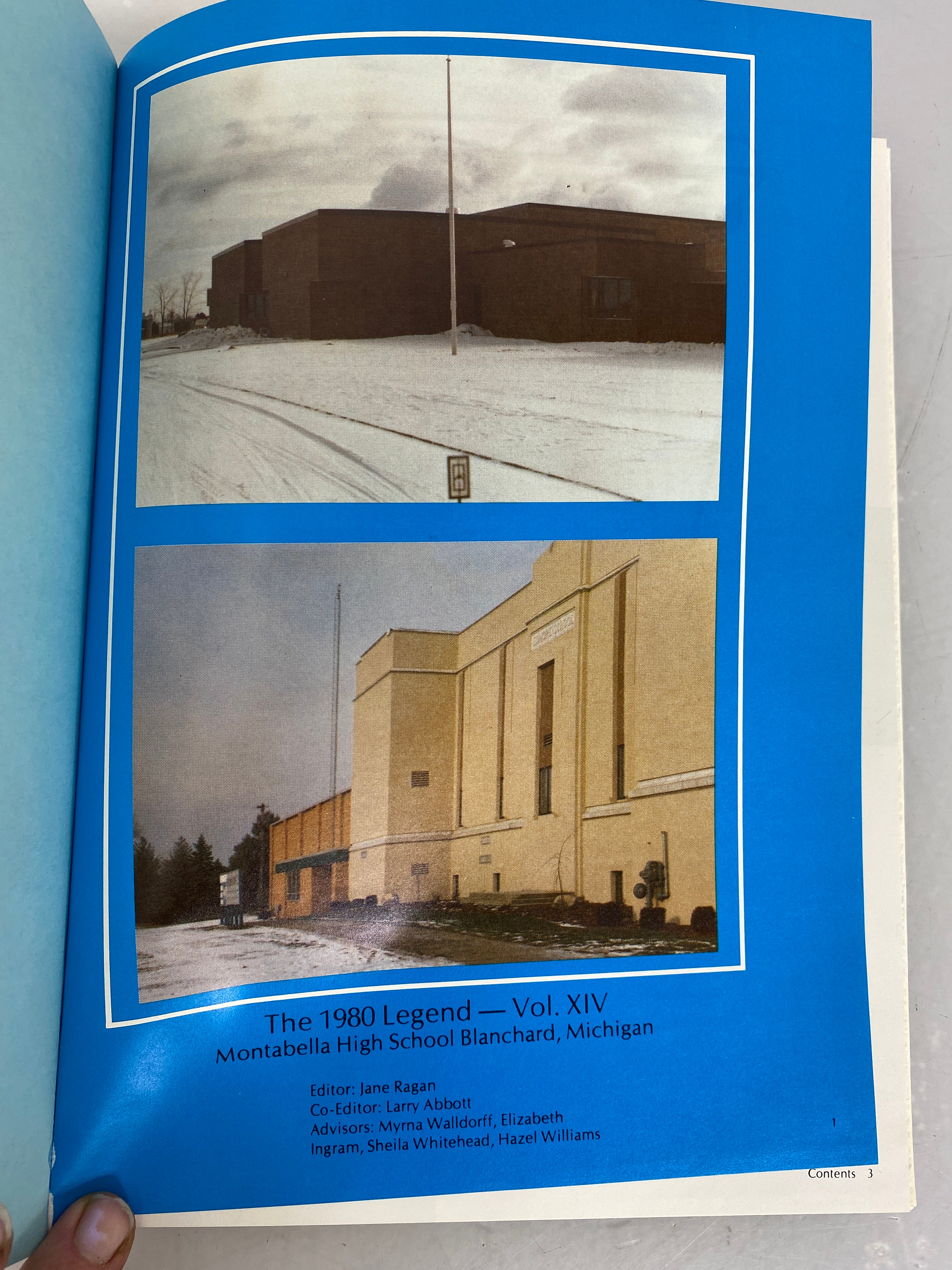 1980 Montabella High School Yearbook "Legend" Edmore Michigan