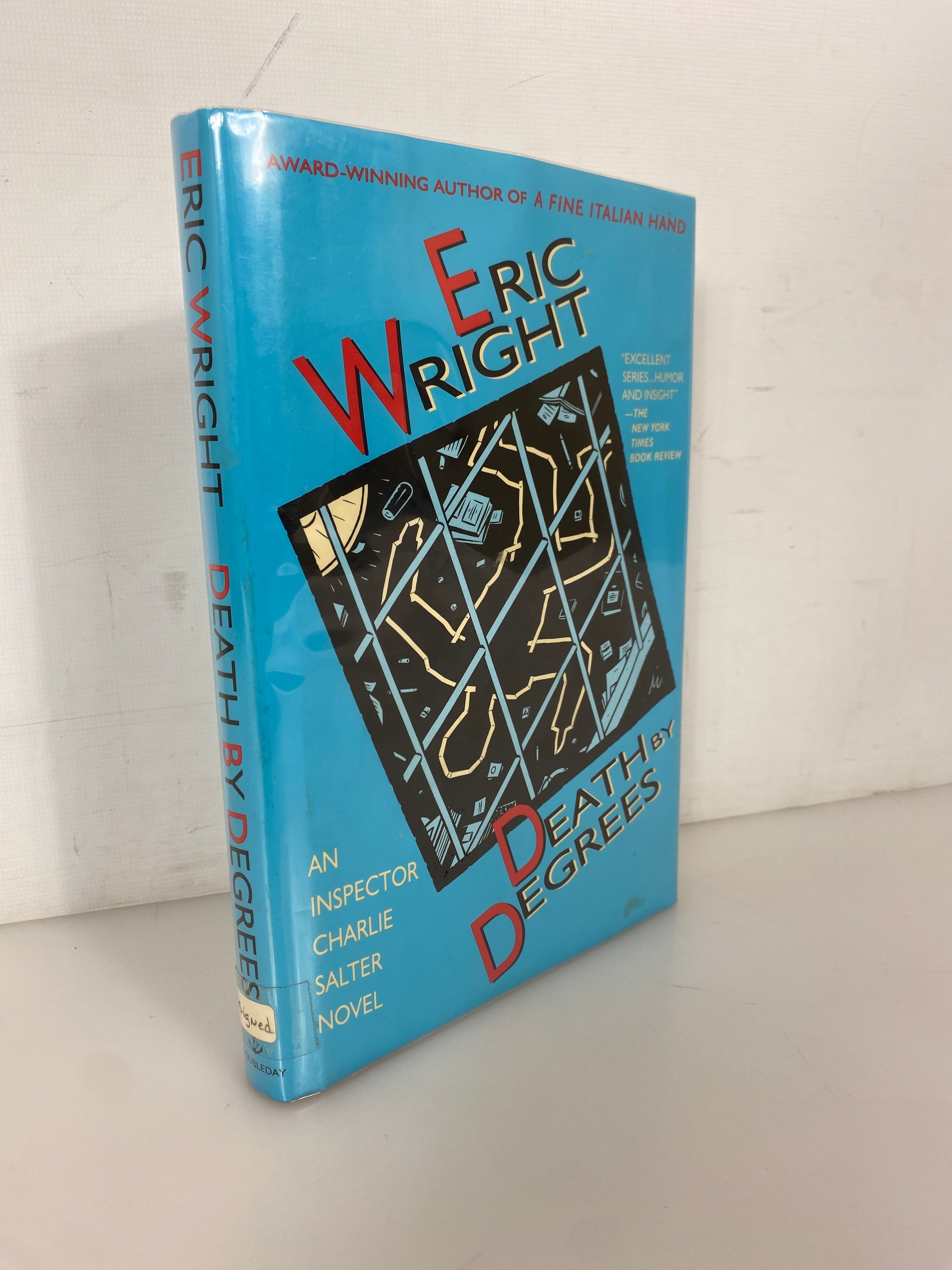 Death by Degrees by Eric Wright 1993 Signed HC DJ