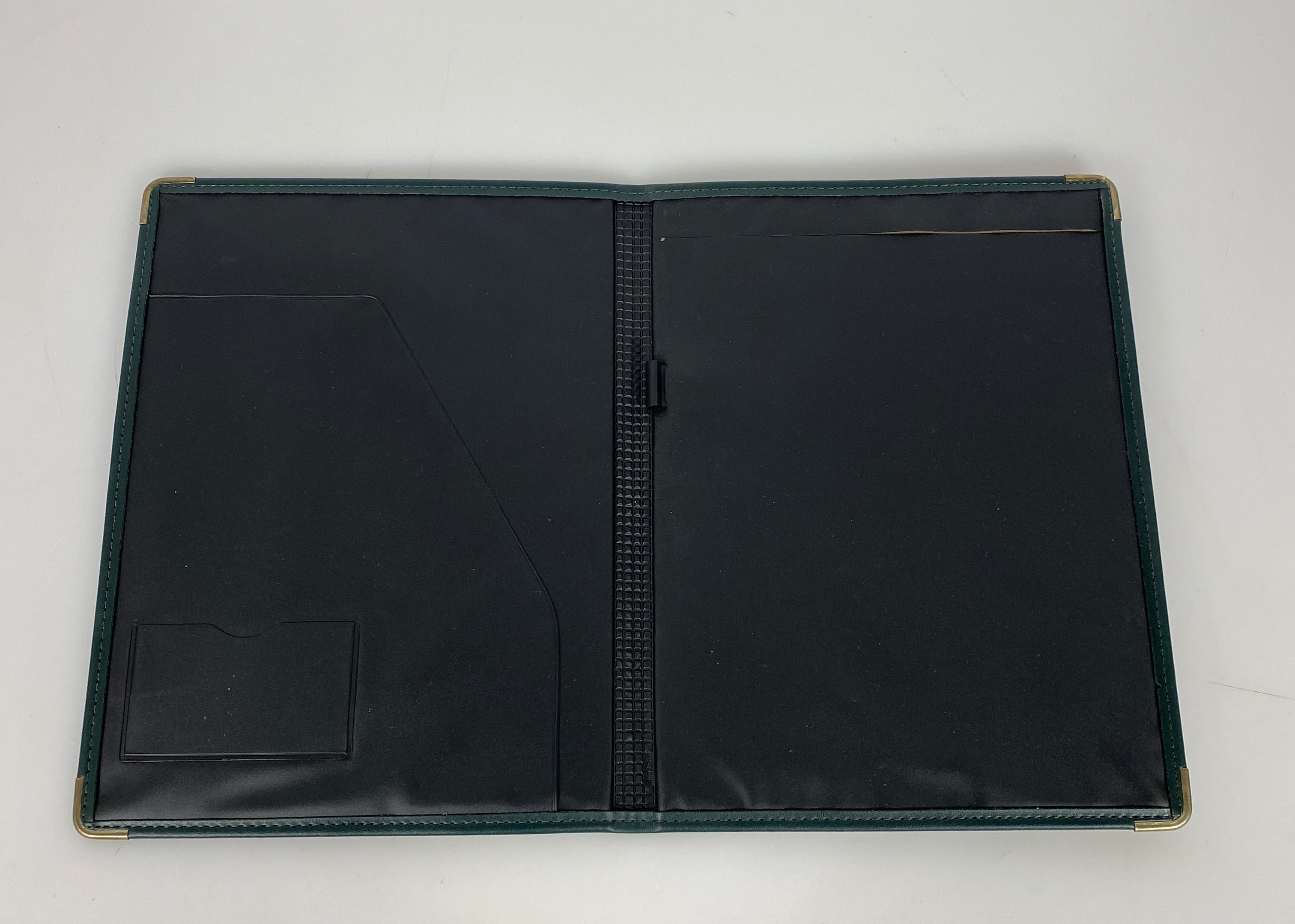 MSU Branded Black Leather Portfolio