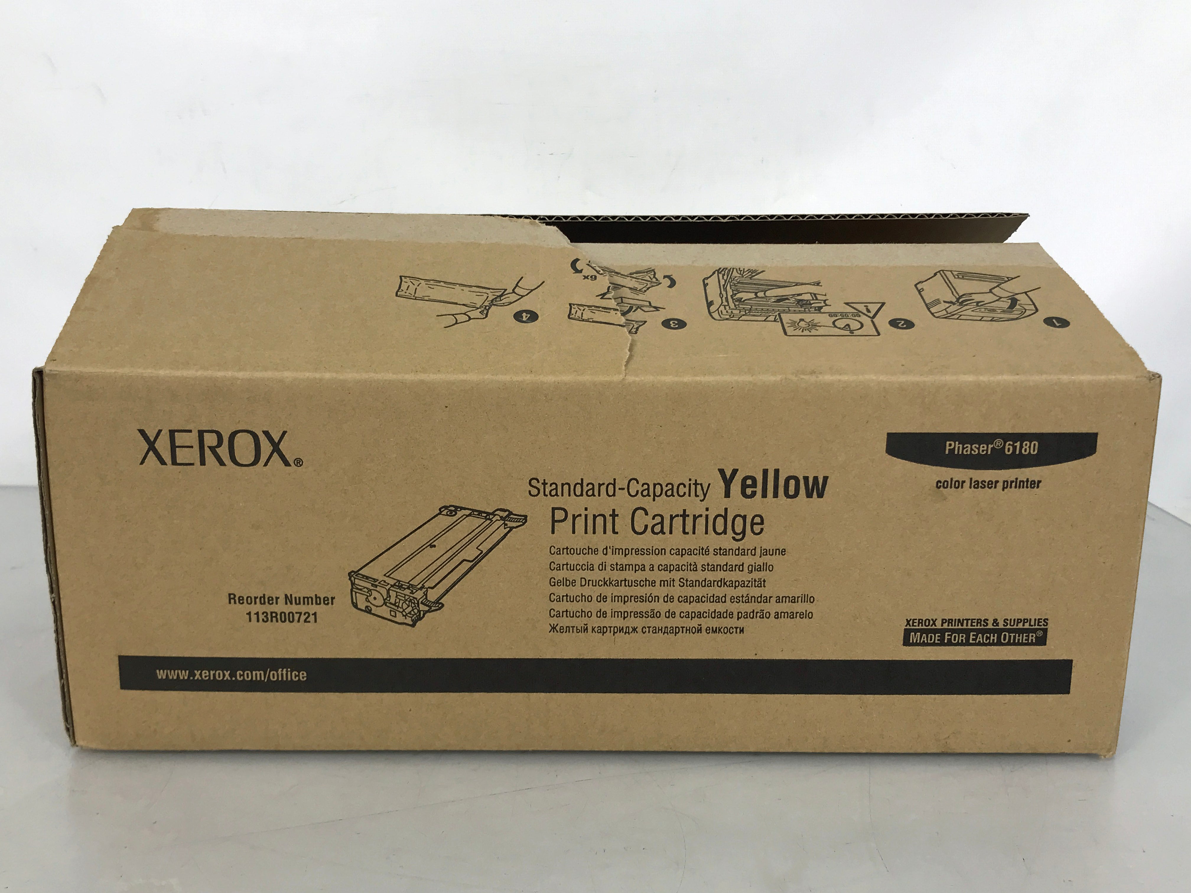 Xerox 113R00721 Phaser 6180 Yellow Toner Cartridge
