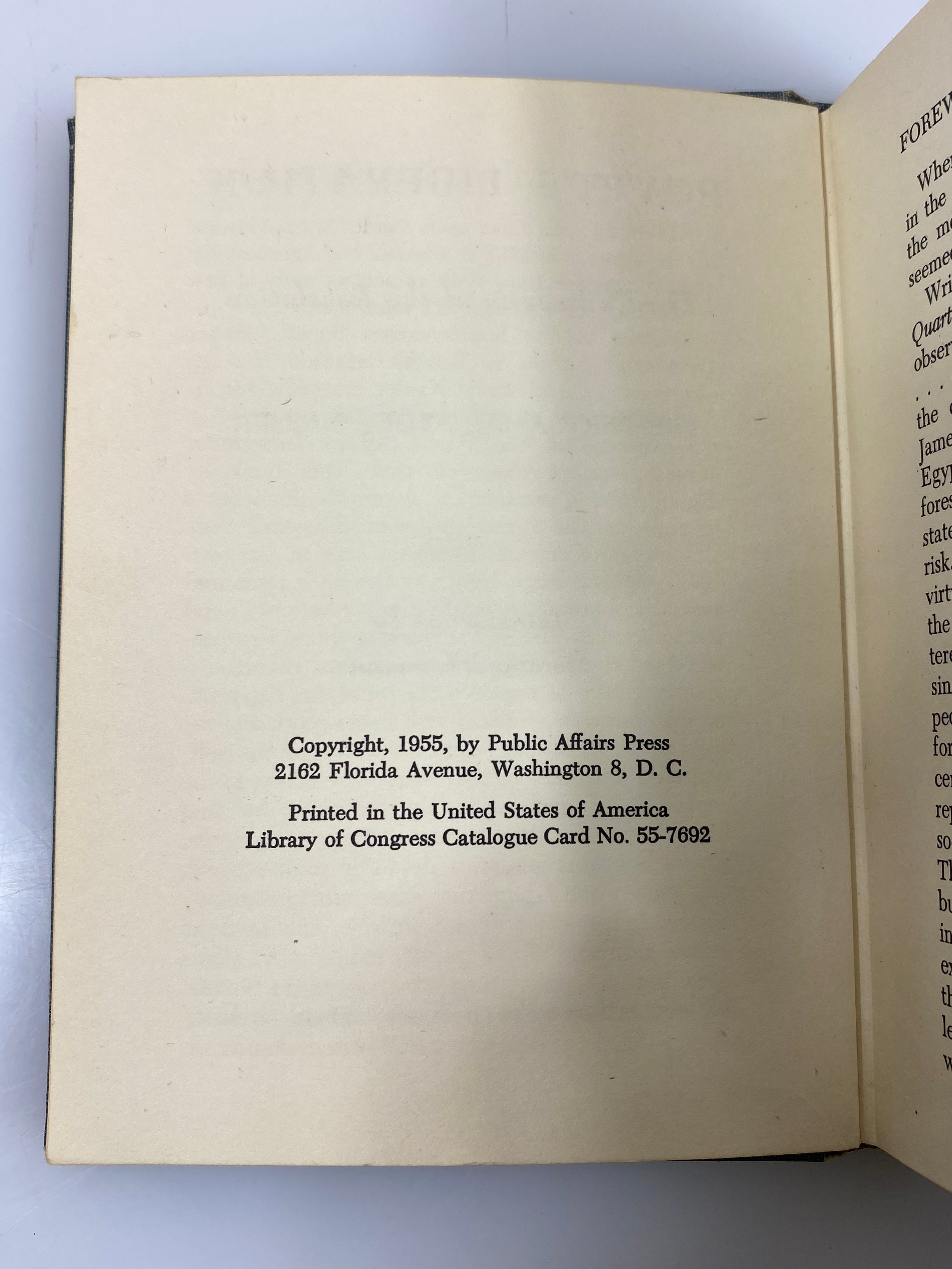 Egypt's Liberation by Nasser 1955 HC