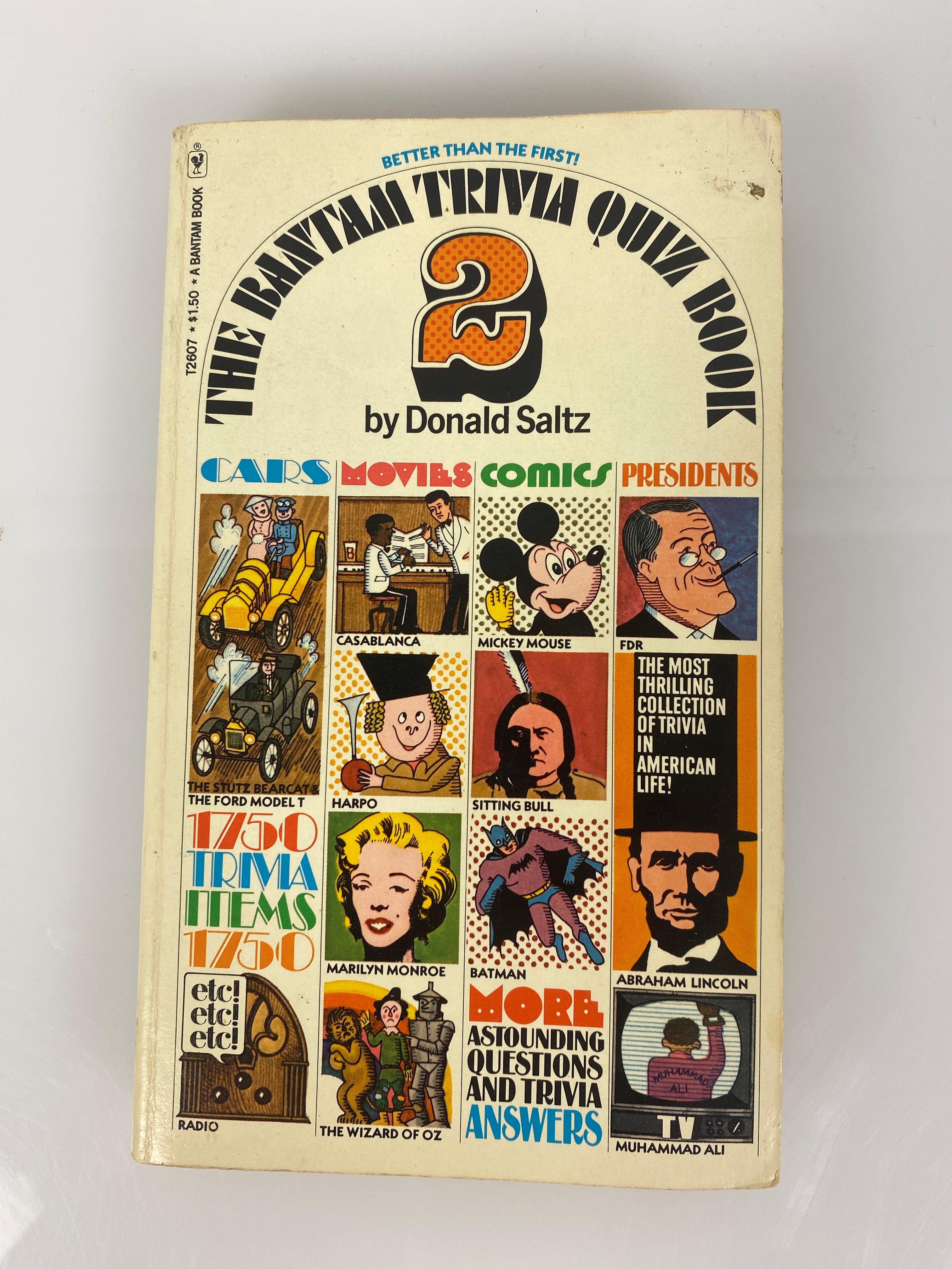 Bantam Trivia Quiz Book 2 Vintage Paperback 1976