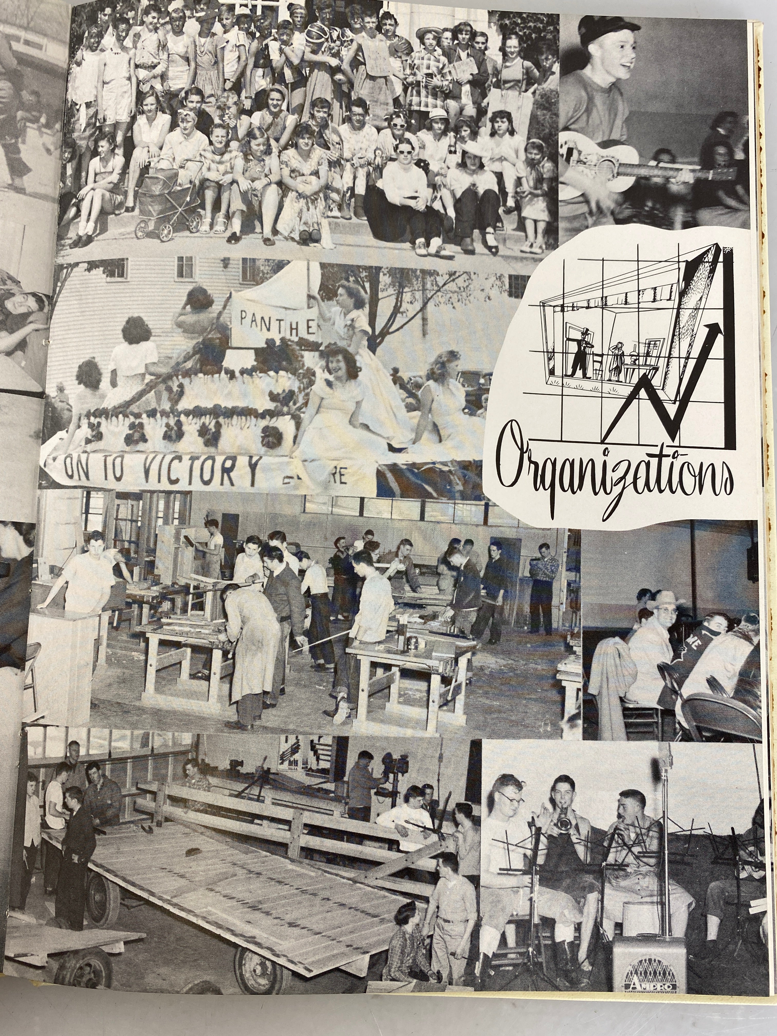 1954 Edmore High School Yearbook "Pantherian" Edmore Michigan