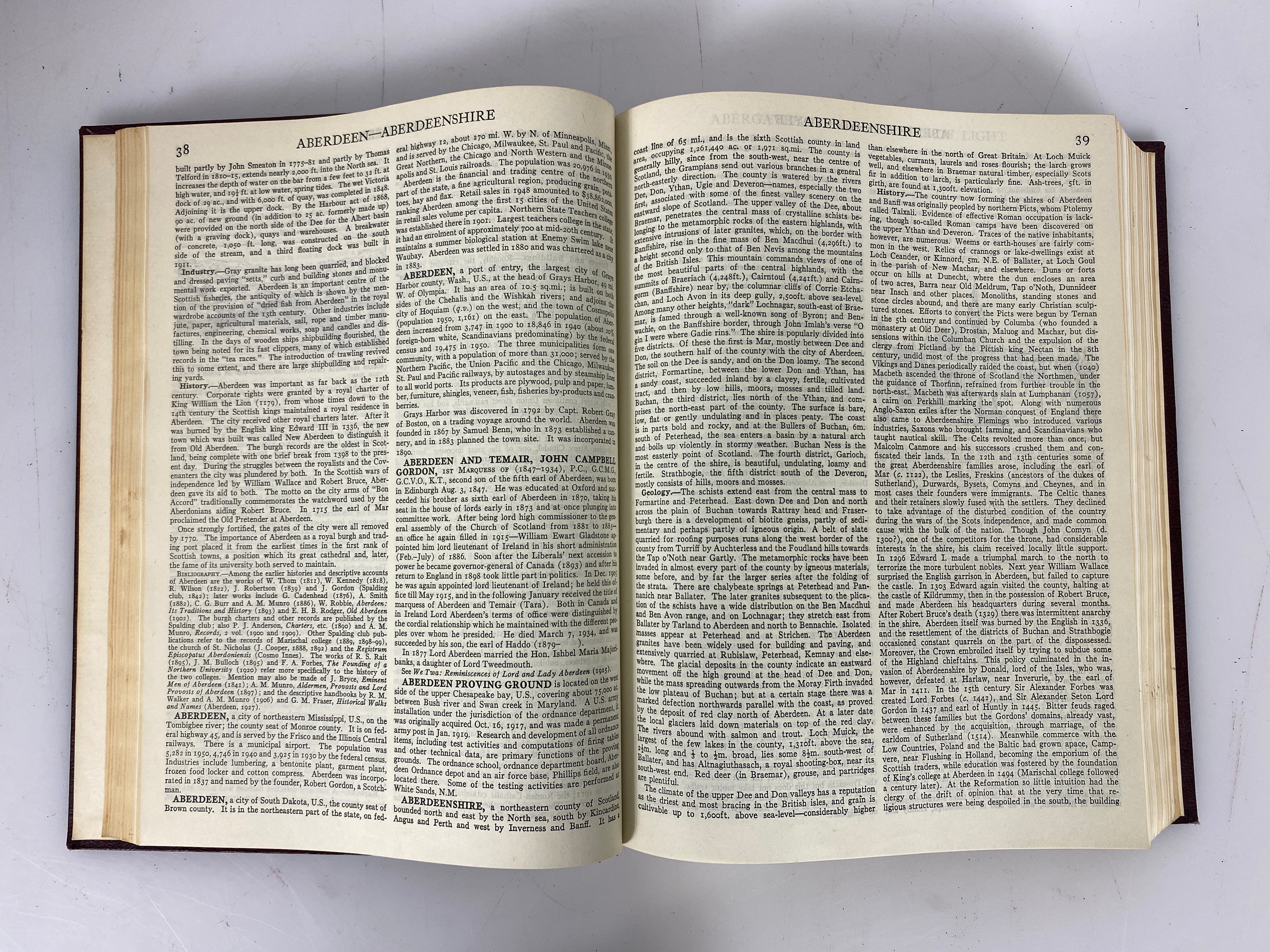 Lot of 21: Encyclopedia Britannica 1-12, 14-22 1957 HC