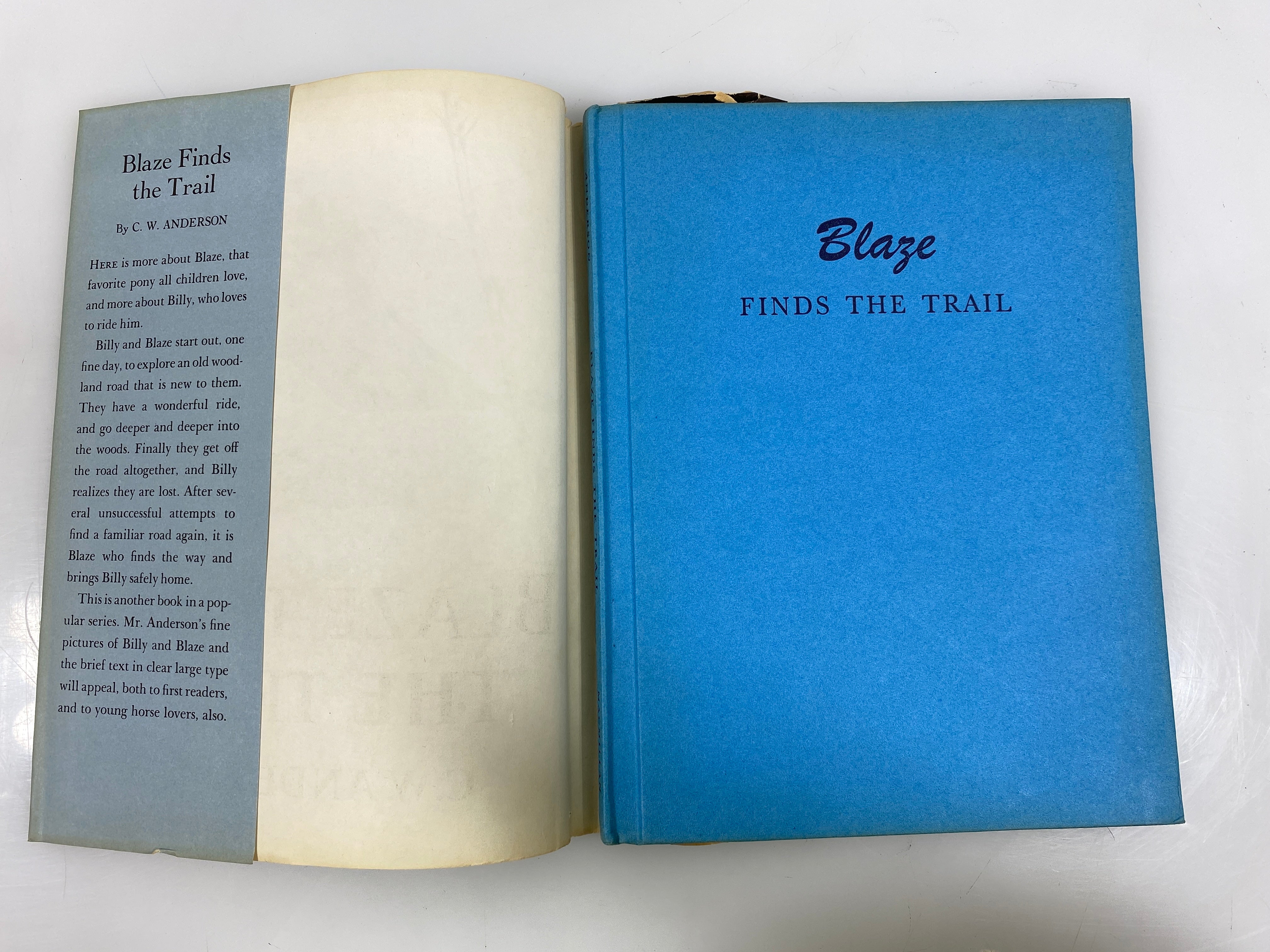 Blaze Finds the Trail C.W. Anderson Macmillan Company 1960 HCDJ
