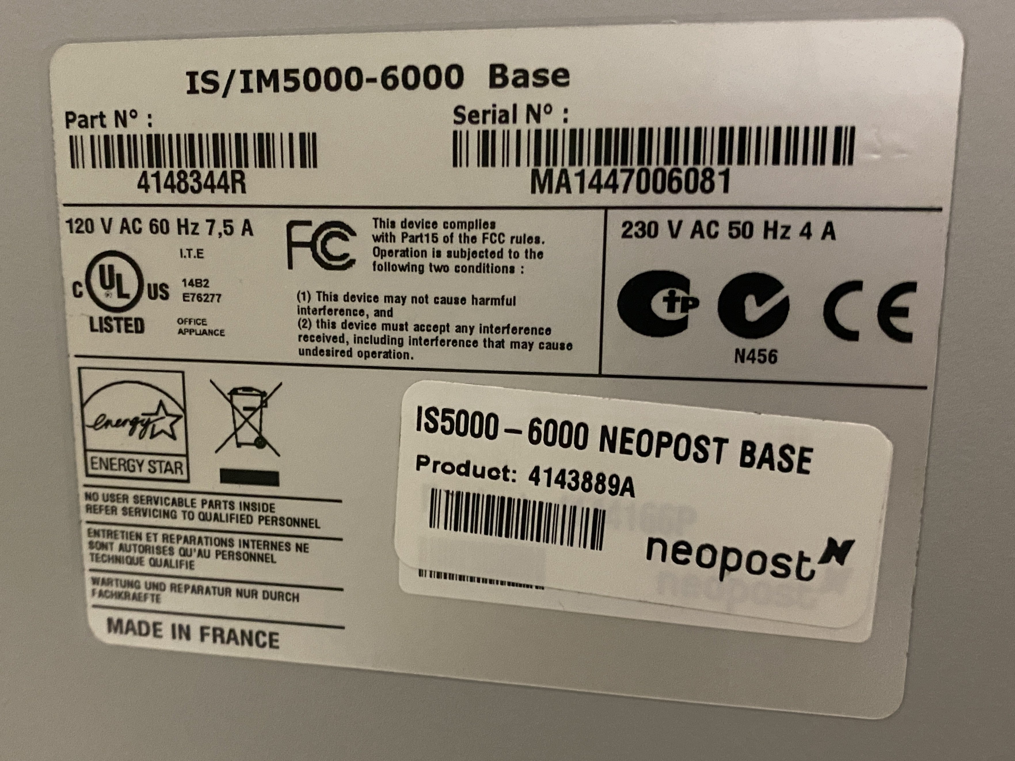 Neopost Hasler IS/IM5000 Digital Mailing Machine Postage System #2